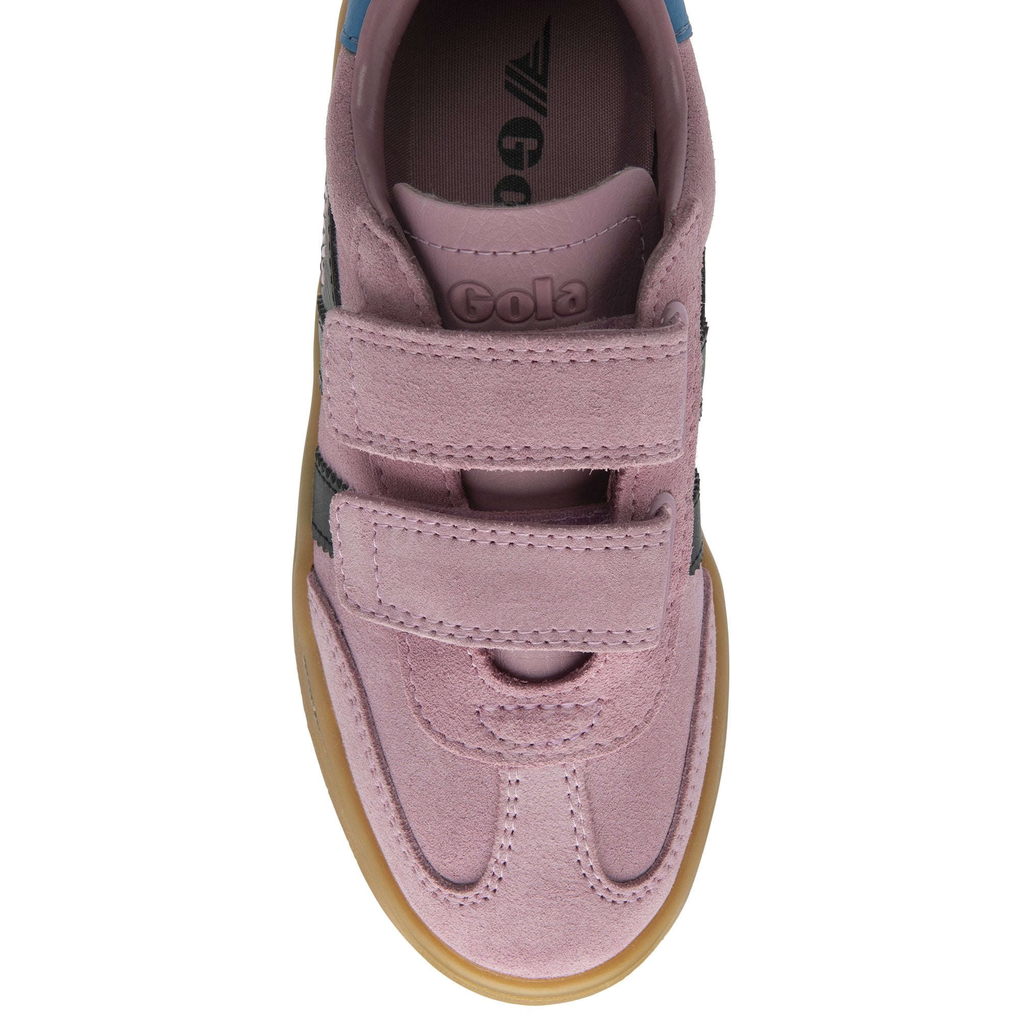 gola-viper-strap-kinder-sneaker-rosa-schwarz-klett image 5