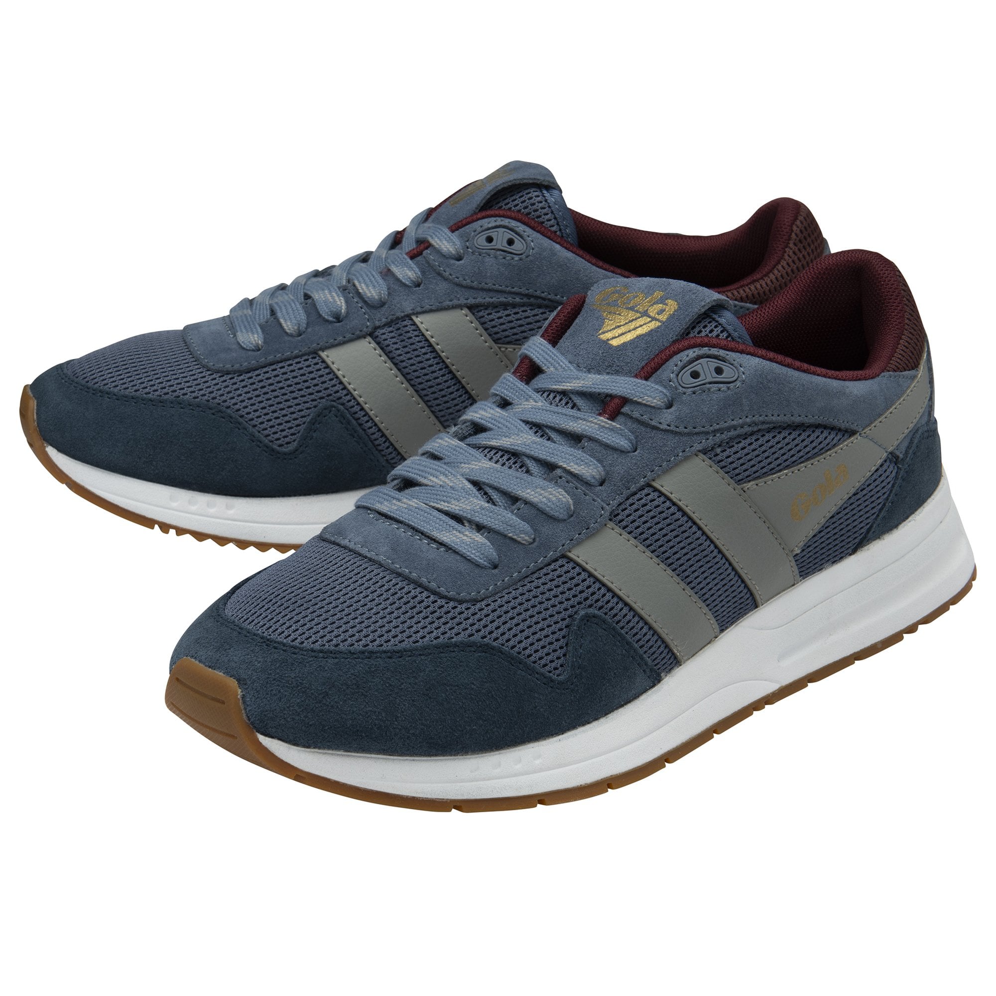 gola-delta-sneaker-f-r-herren-hellblau-mesh-marine-wildleder image 3