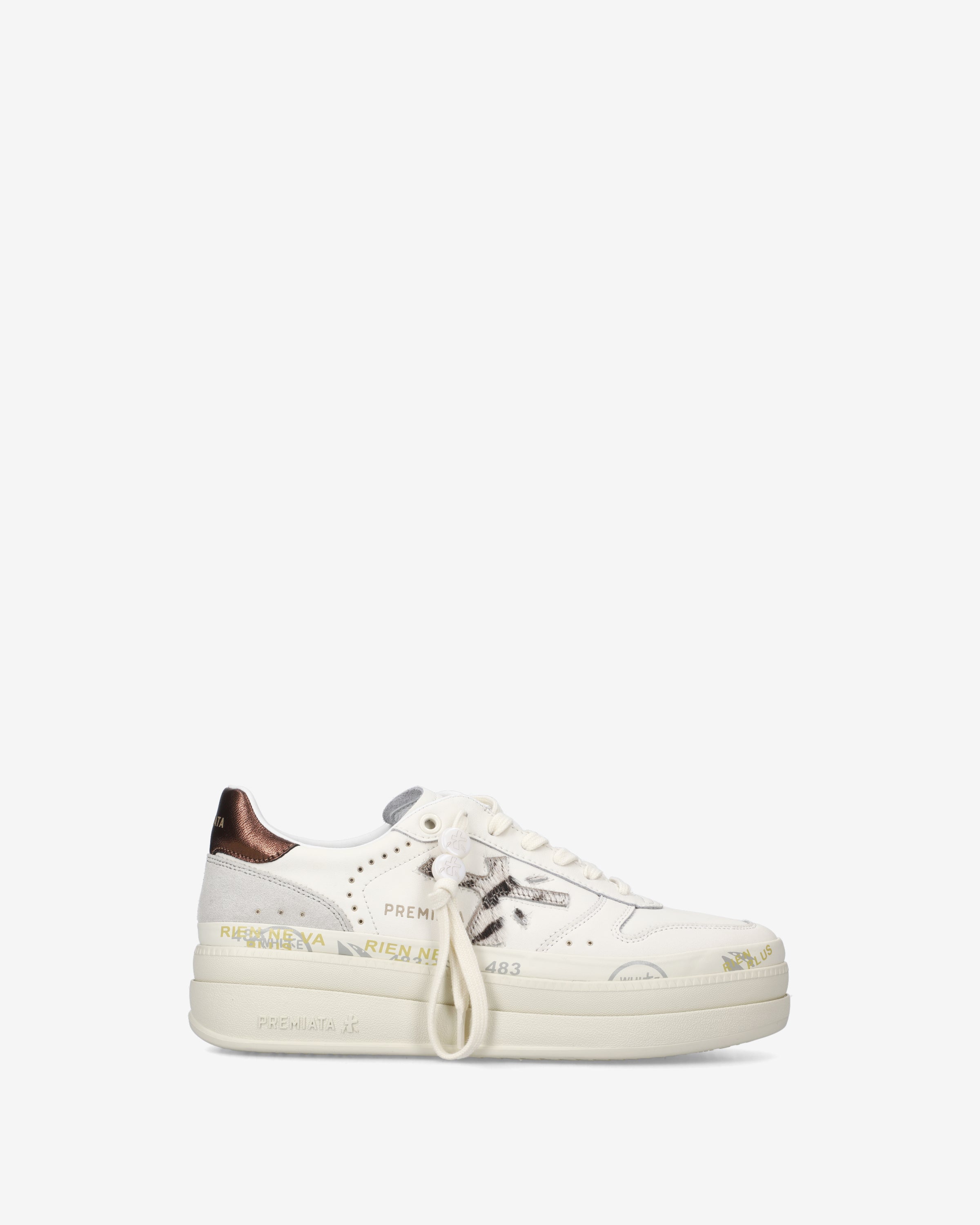 premiata-micol-7035-damen-platform-sneaker-wei-zebra image 1
