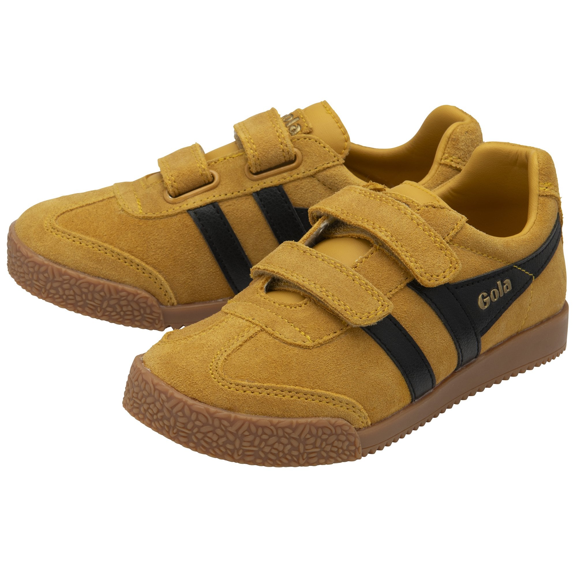 gola-harrier-strap-kinder-sneaker-sonnengelb-schwarz image 3