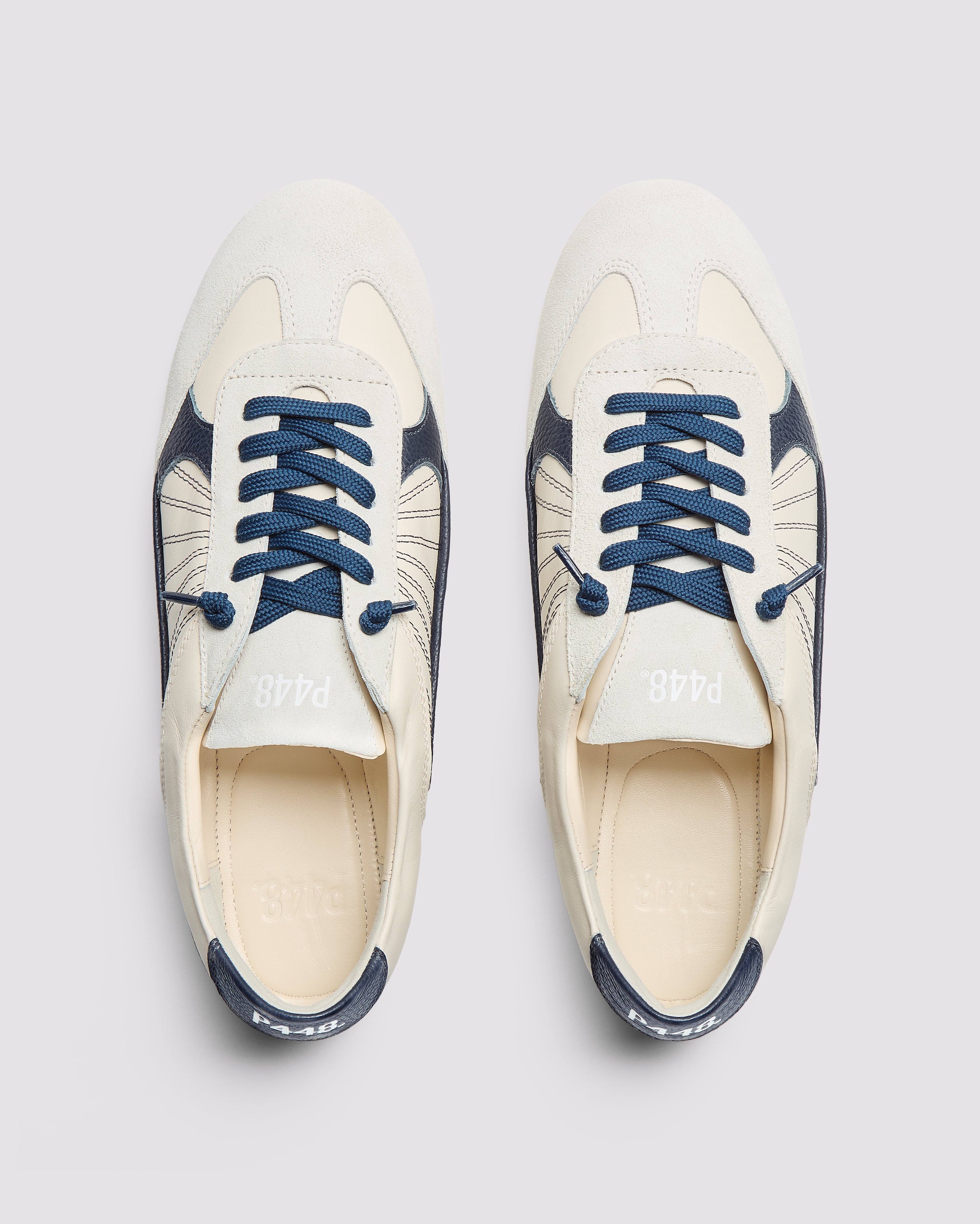 p448-lisbon-cream-blue-retro-sneaker-damen image 3