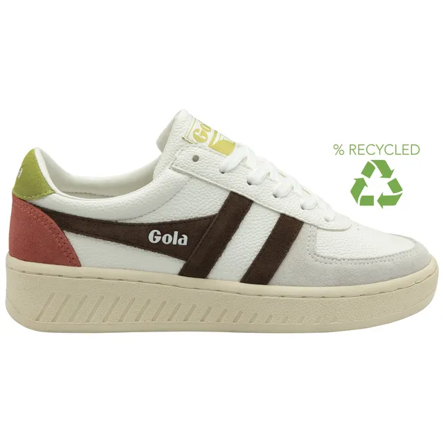 gola-grandslam-trident-damen-sneaker-wei-dunkelbraun-moosgr-n image 1