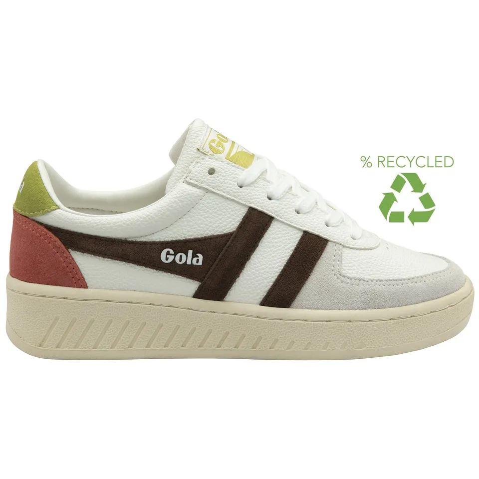 gola-grandslam-trident-damen-sneaker-wei-dunkelbraun-moosgr-n image 1