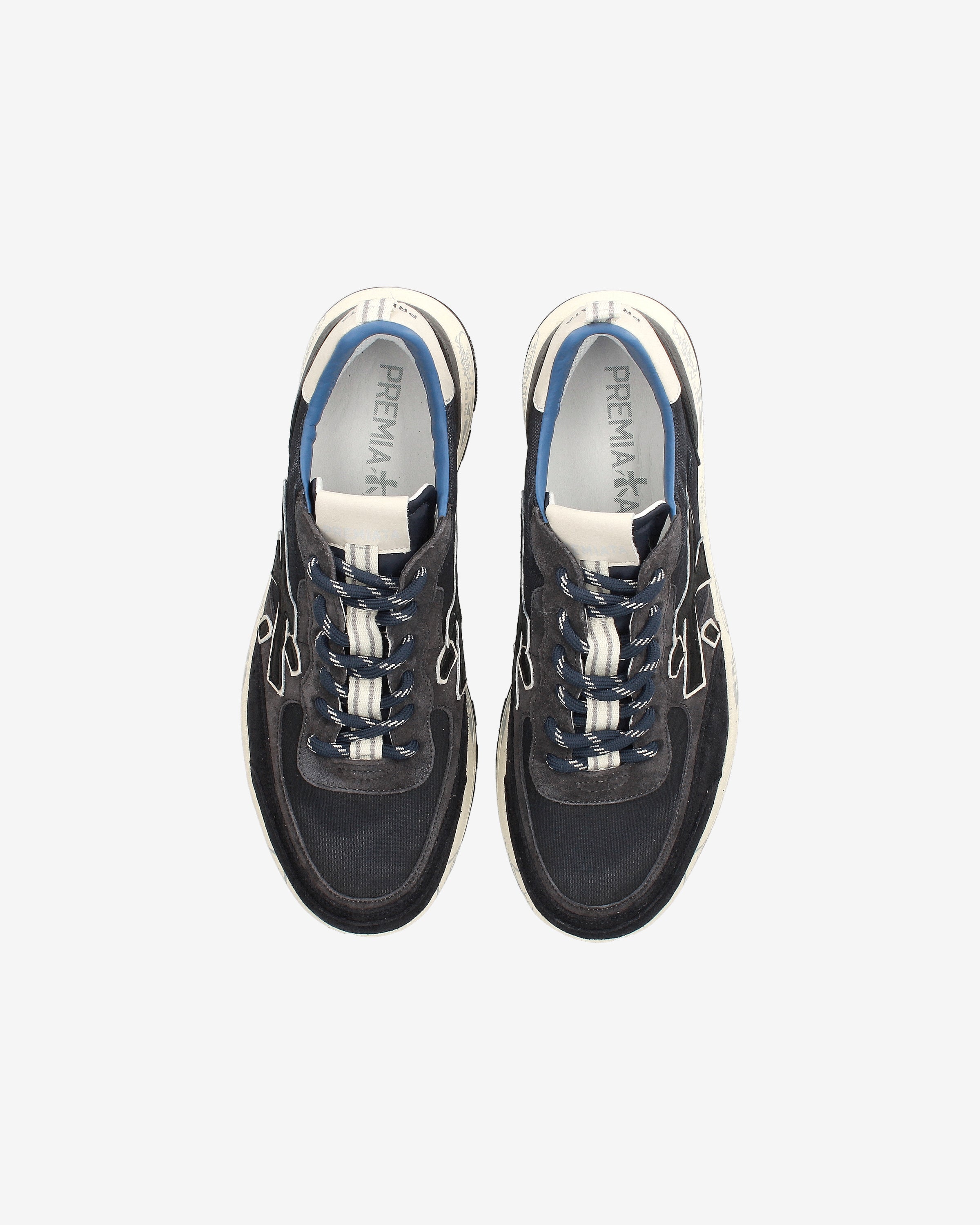 premiata-nous-7726-herren-sneaker-navy-suede-leder image 6