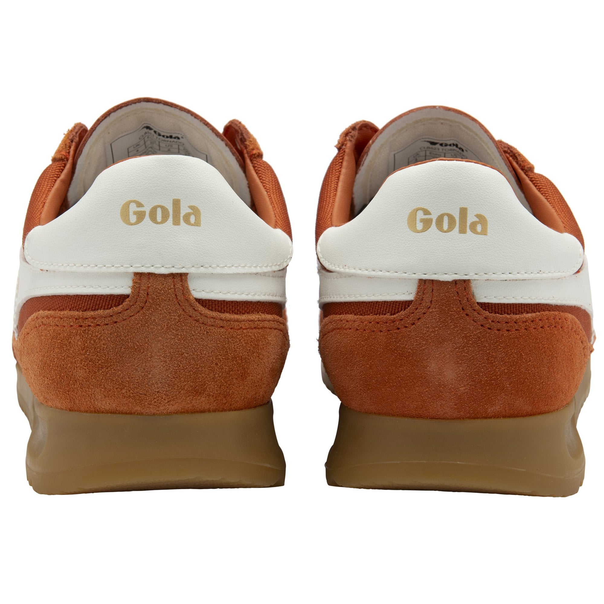 gola-tornado-damen-sneaker-orange-nylon-wildleder image 4