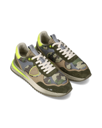philippe-model-olympique-herren-sneaker-military-gr-n-gelb image 5