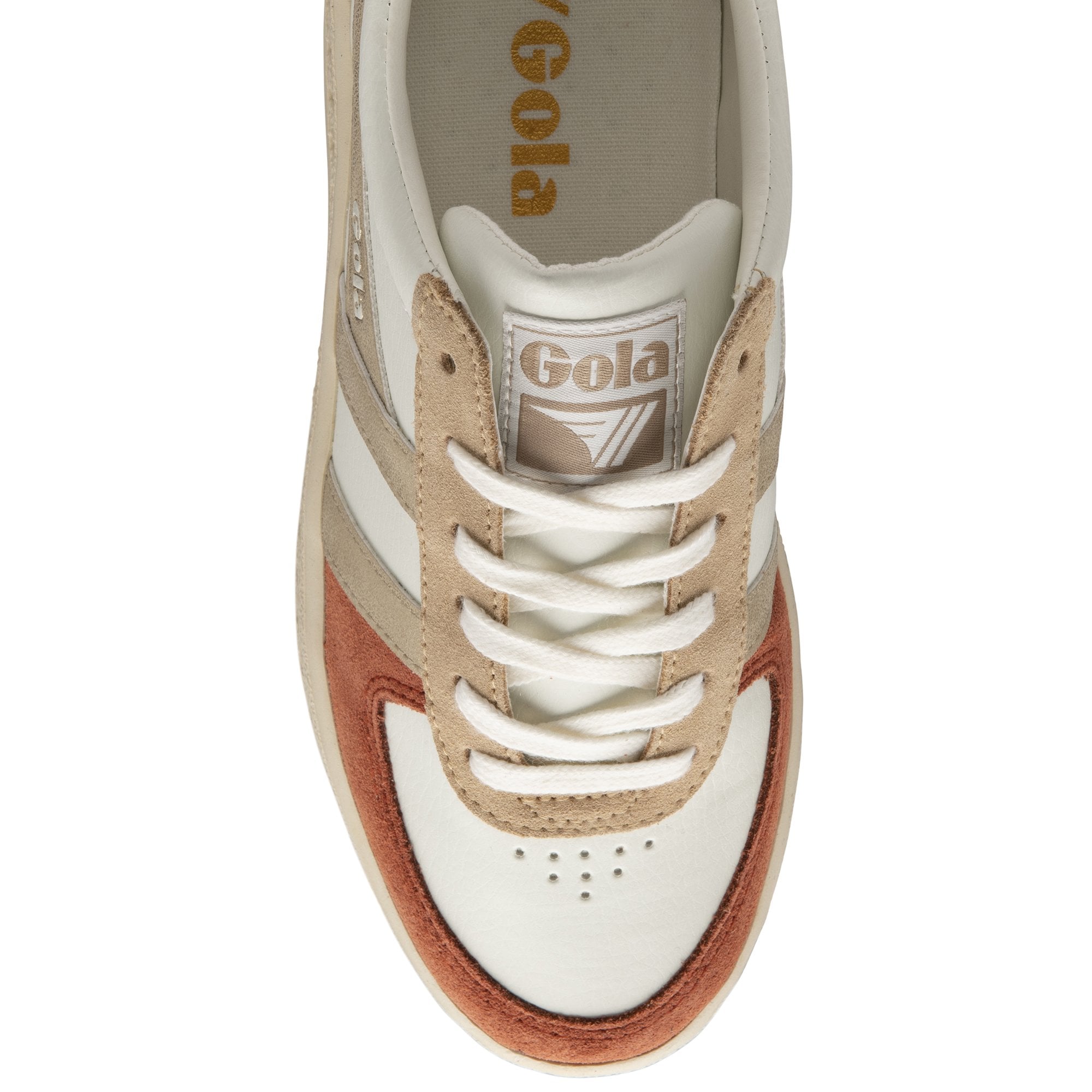 gola-grandslam-quadrant-damen-sneaker-off-white-orange image 5