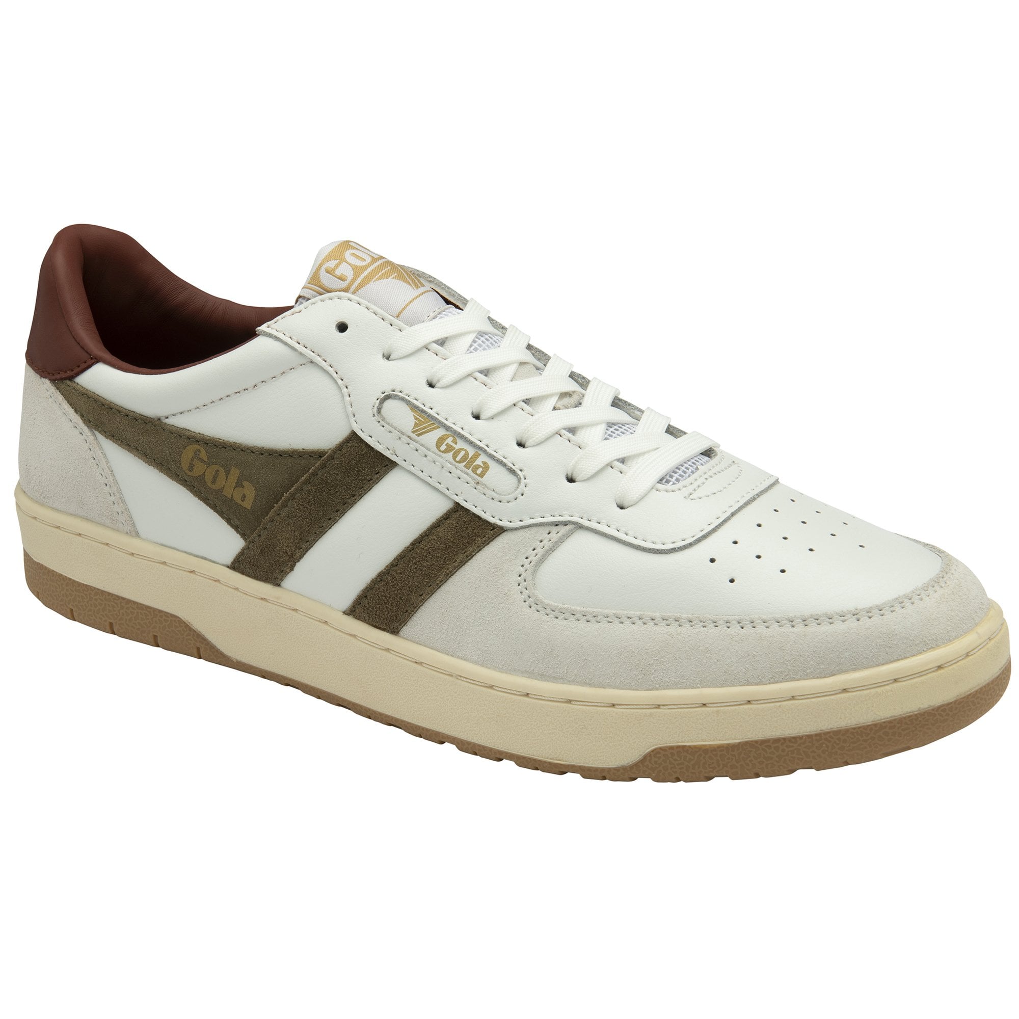 gola-hawk-herren-sneaker-leder-sneaker-in-wei-khaki-rostrot image 2