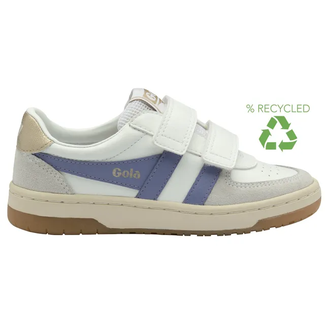 gola-hawk-strap-sneaker-f-r-kinder-court-sneaker-wei-lavendel-gold-mit-klett image 1