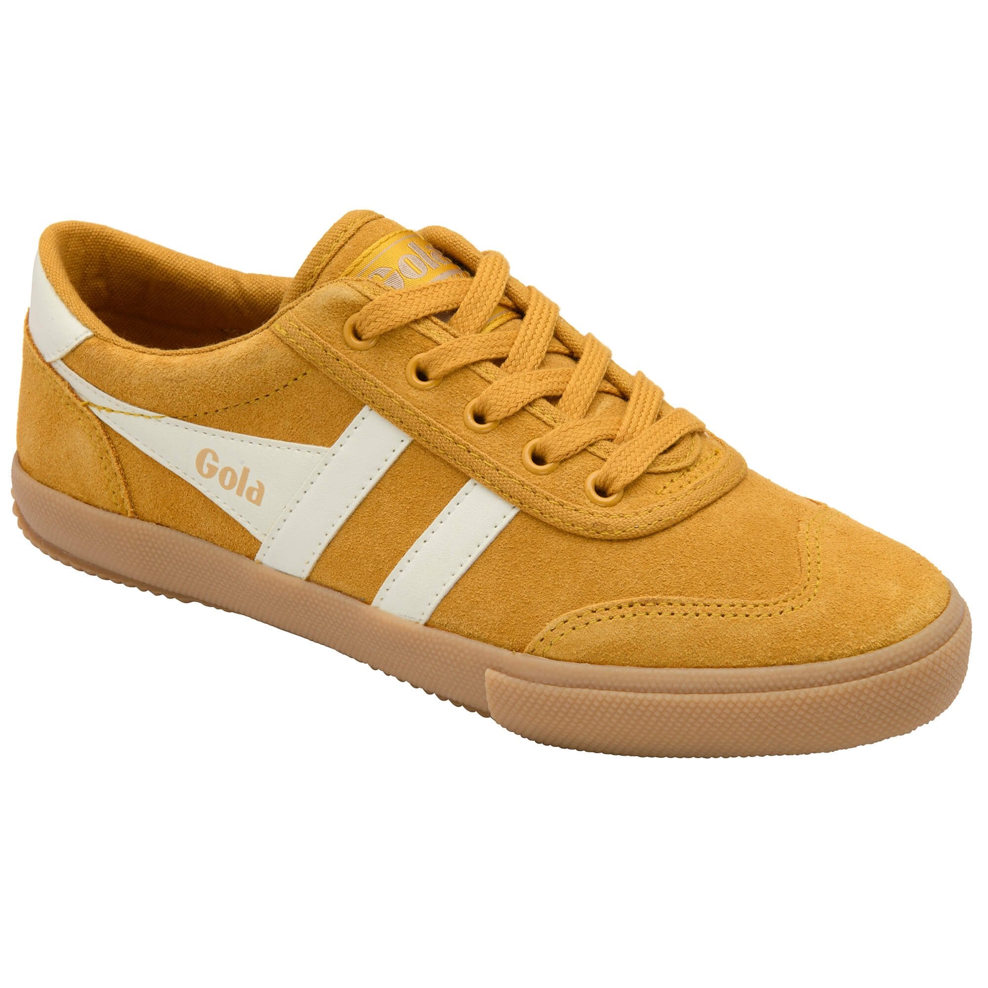 gola-badminton-suede-badminton-sneaker-f-r-damen-sonnengelb-wildleder image 2