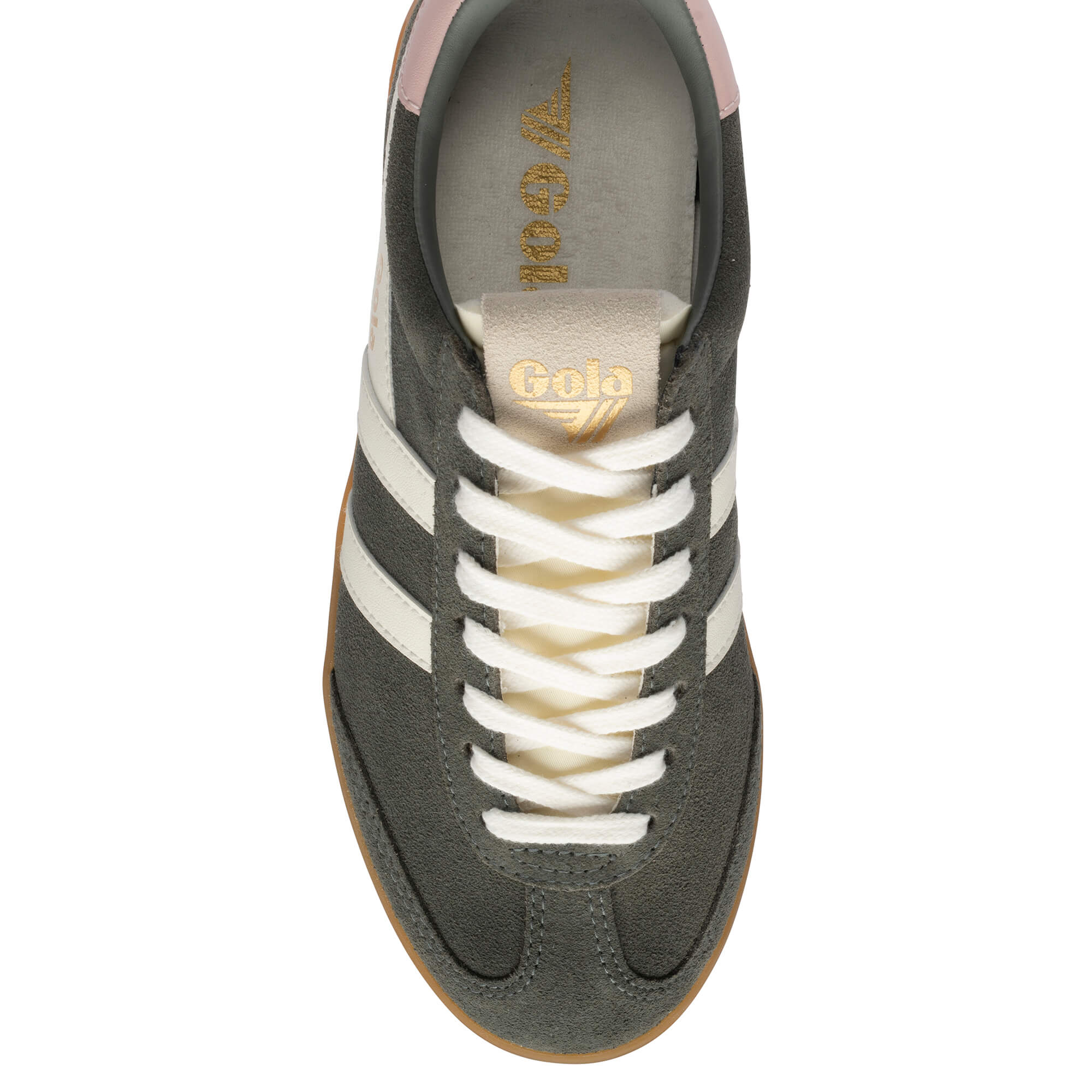 gola-cyclone-damen-sneaker-wildleder-koniferengr-n-off-white image 5