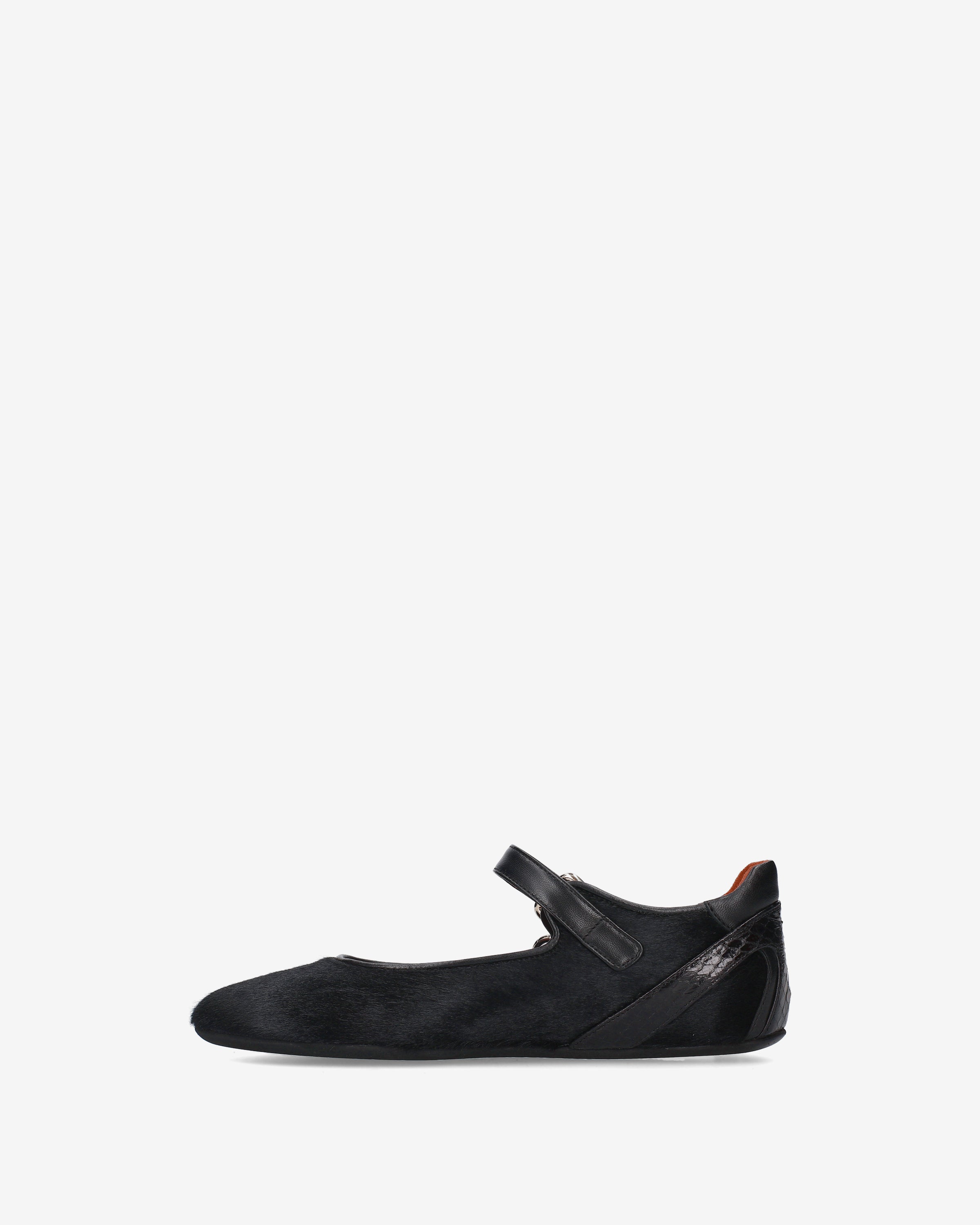 premiata-mary-jane-ballerina-damen-schwarz-cavallino-elaphe-schnalle image 3