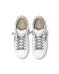 philippe-model-prsx-sneaker-damen-wei-silber-metallic image 6