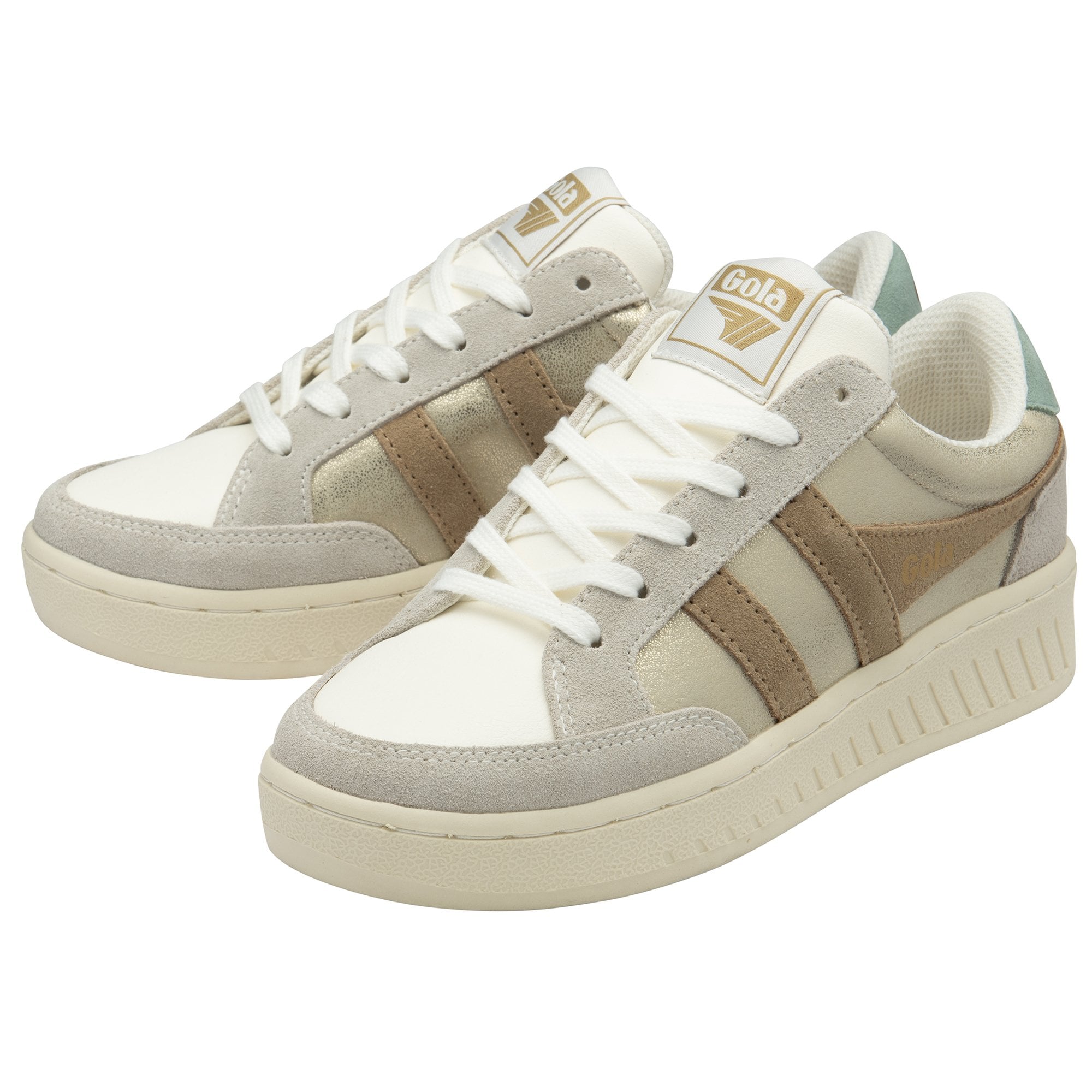 gola-superslam-blaze-damen-sneaker-creme-gold-metallic image 3