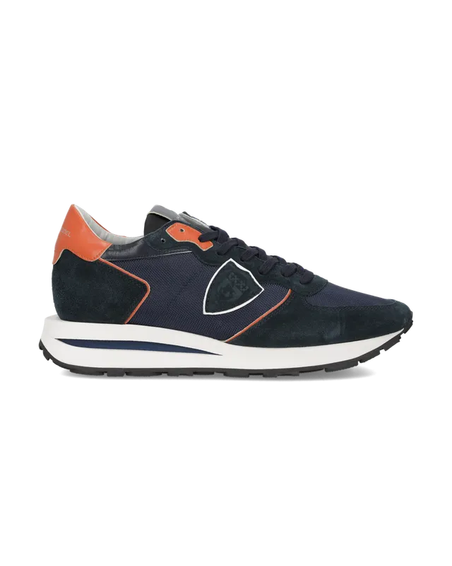 philippe-model-tropez-haute-sneaker-herren-blau-orange image 1