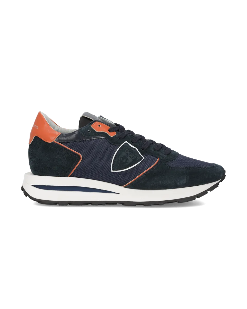 philippe-model-tropez-haute-sneaker-herren-blau-orange image 1