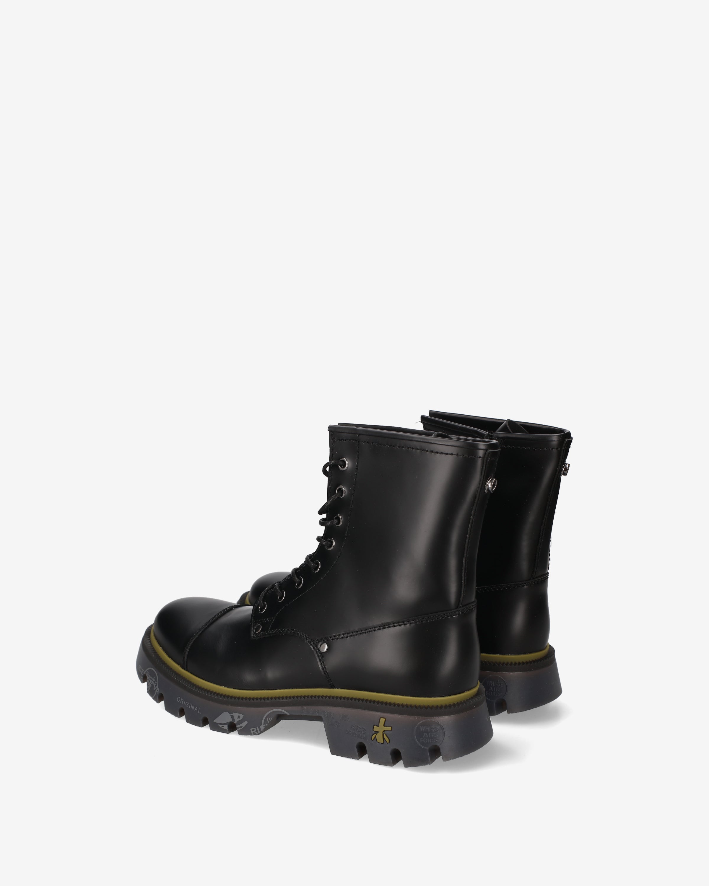 premiata-clapham-519-herren-combat-boot-glattleder-schwarz image 5