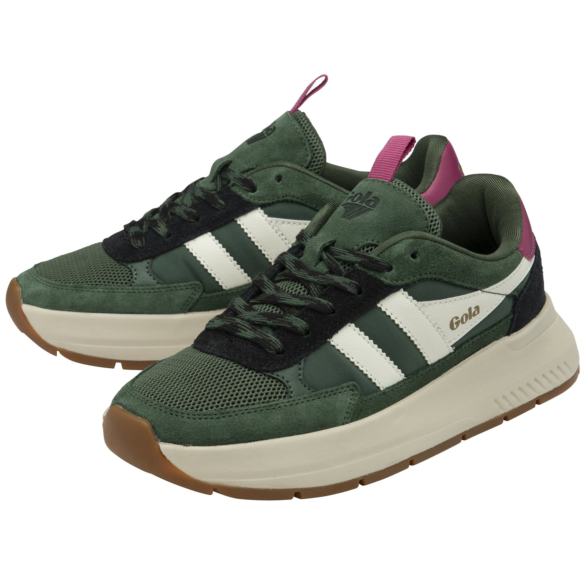 gola-phoenix-damen-sneaker-tannengr-n-fuchsia image 3