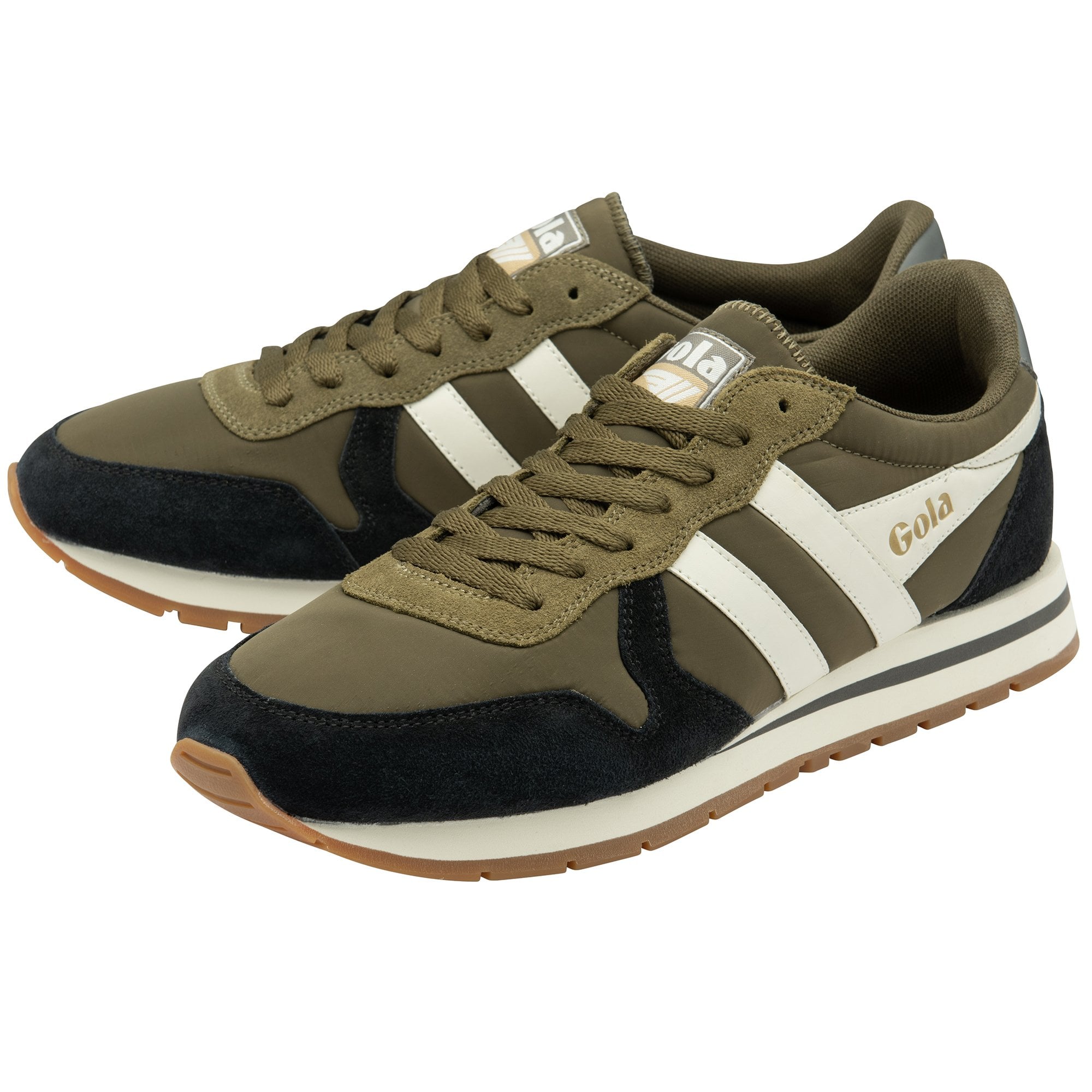 gola-daytona-herren-sneaker-khaki-schwarz-cremewei image 3