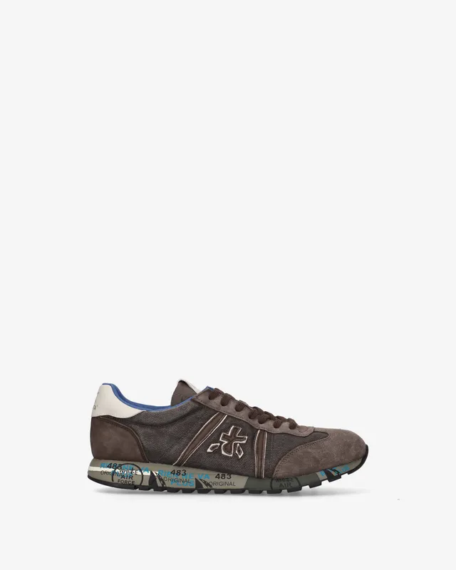 premiata-lucy-8402-herren-sneaker-suede-tech-braun-retro-running image 1