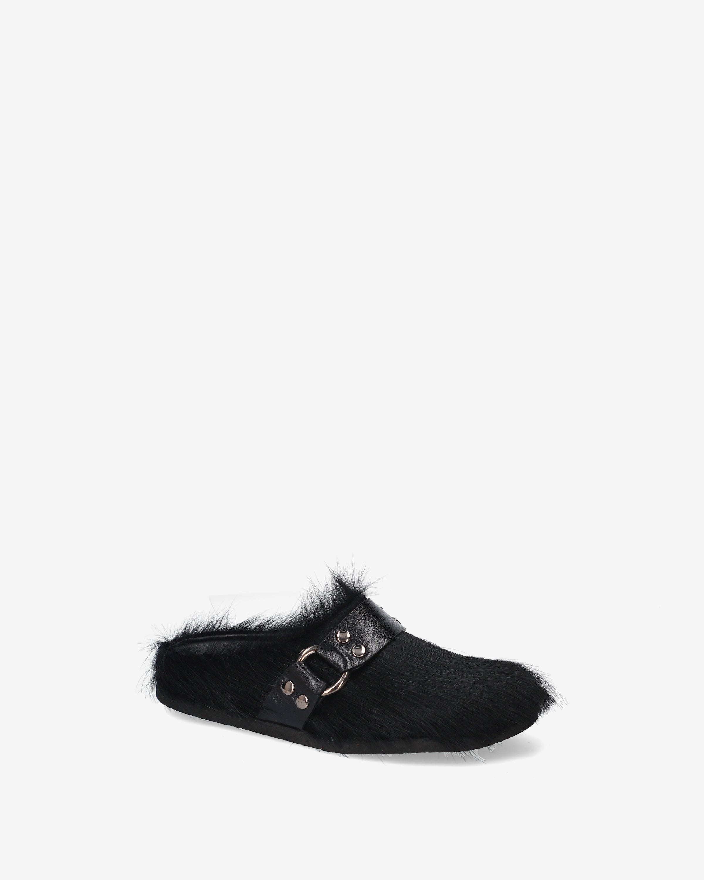 premiata-mules-fur-damen-mule-schwarz-hair-on-made-in-italy image 4