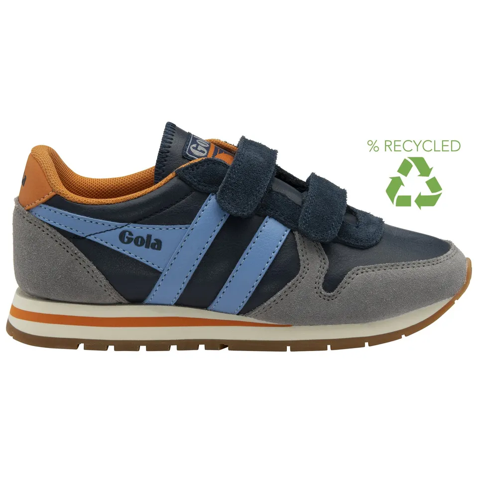 gola-daytona-pure-strap-sneaker-f-r-kinder-in-marineblau-zementgrau image 1