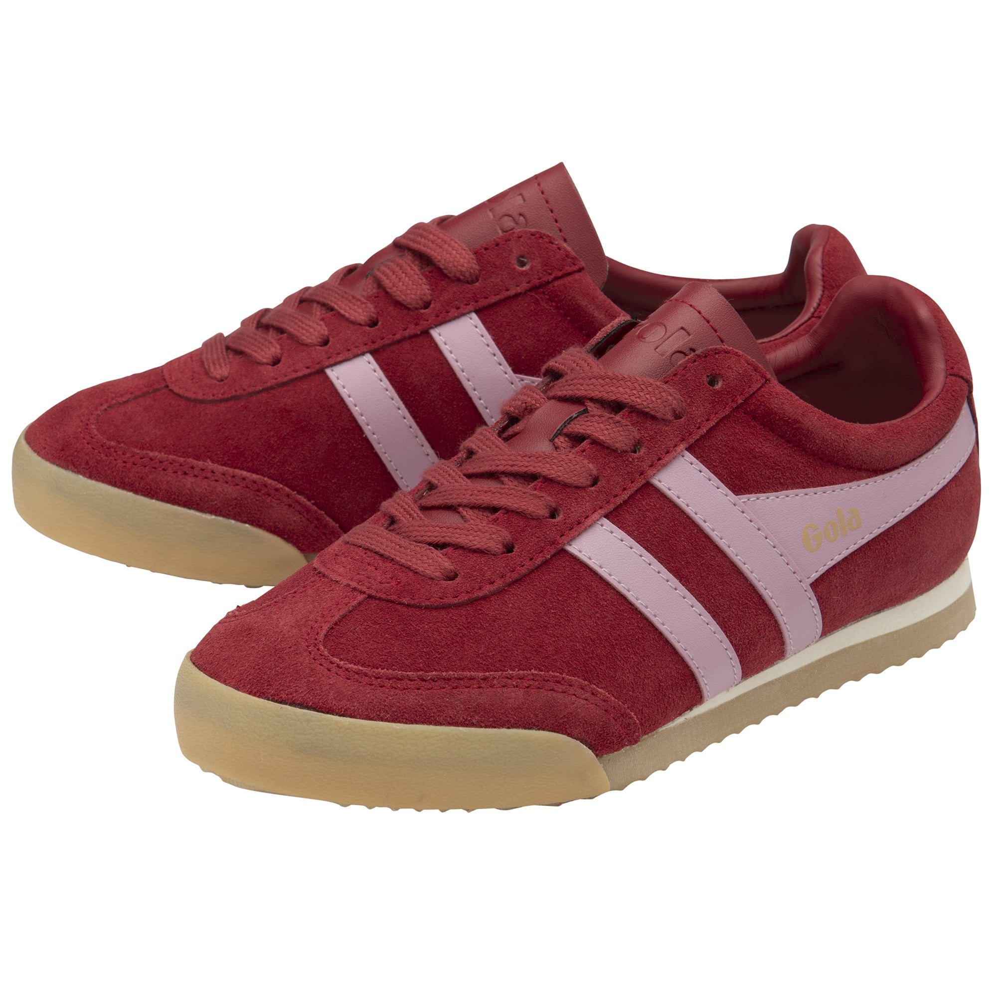gola-apollo-damen-sneaker-tiefrot-wildleder-bonbonrosa image 3