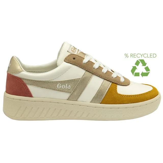 gola-grandslam-quadrant-damen-sneaker-off-white-sonnengelb-gold image 1