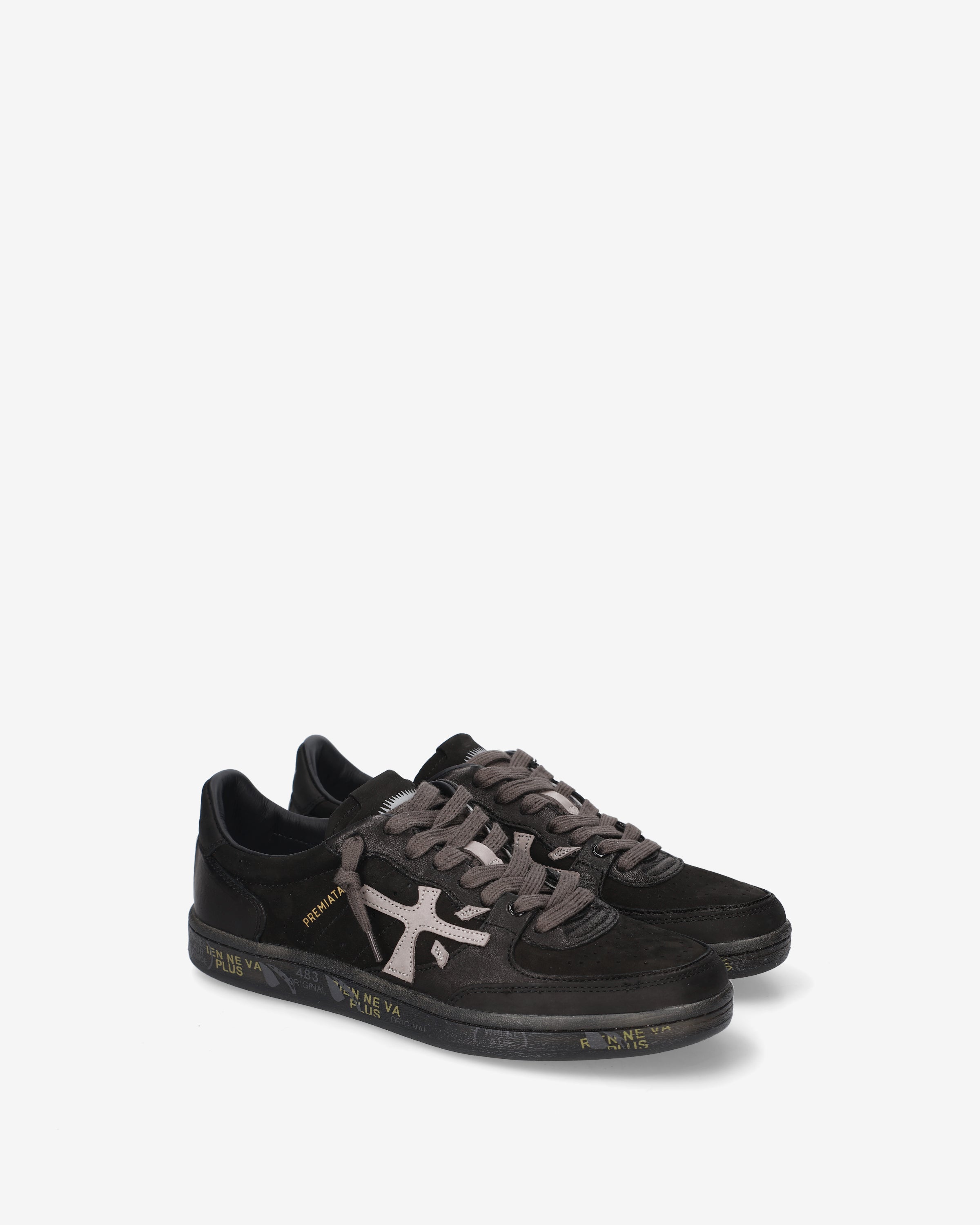 premiata-bskt-clay-8439-sneaker-herren-schwarz image 2