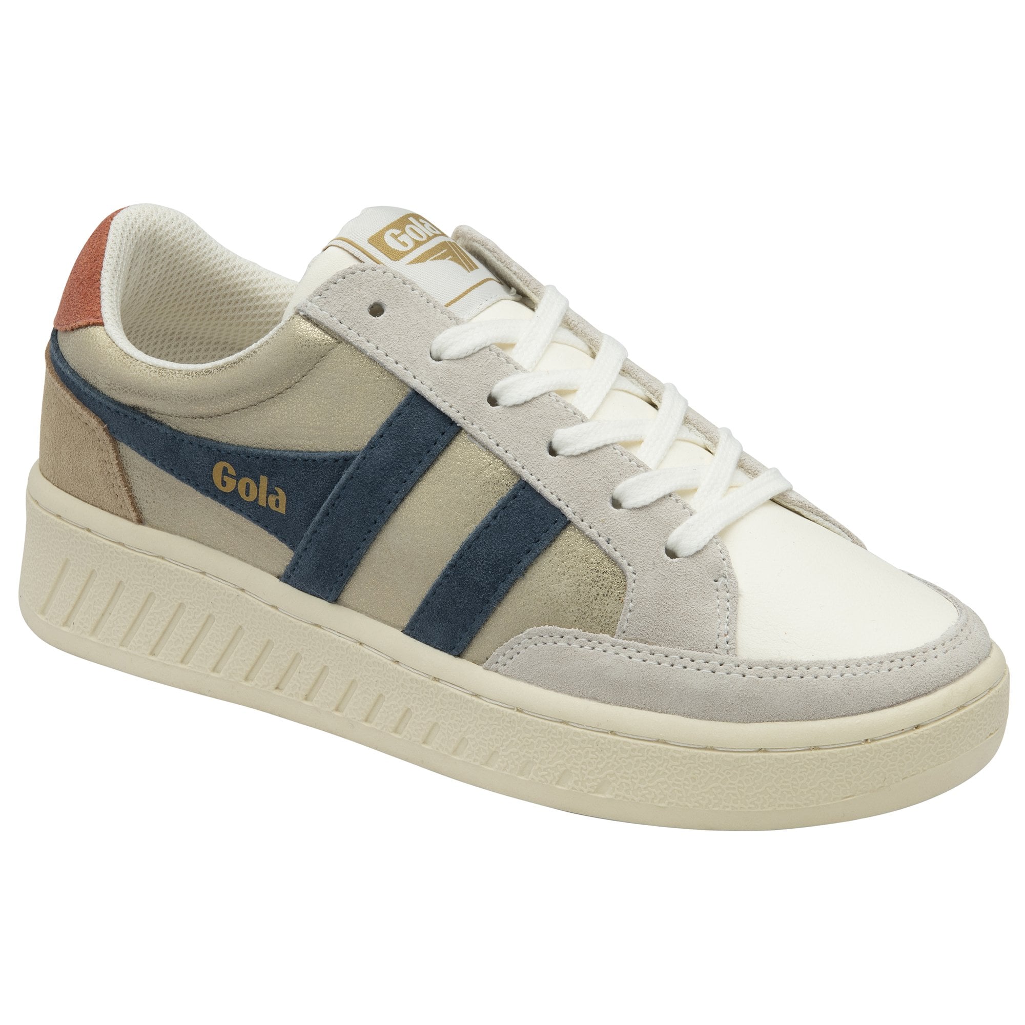gola-superslam-blaze-damen-sneaker-creme-gold-metallic-court image 2