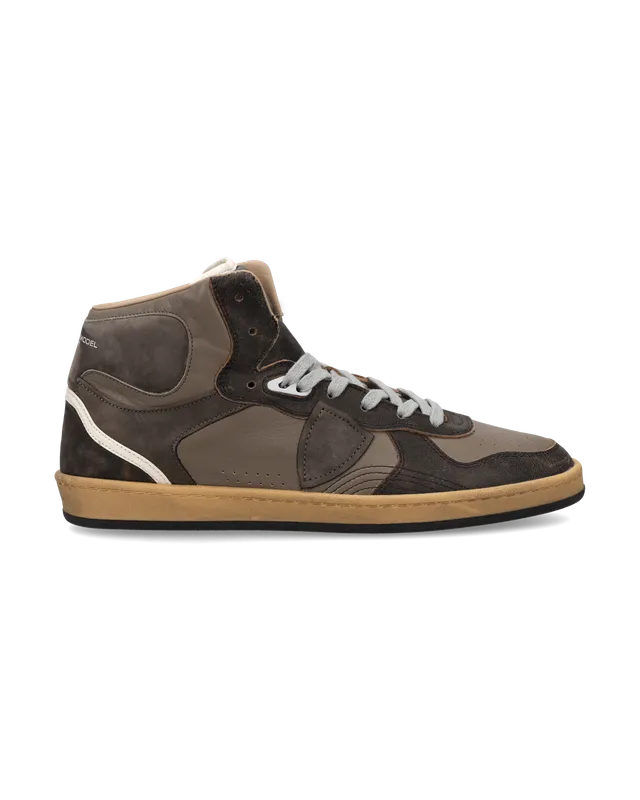 philippe-model-pgal-haute-sneaker-herren-braun image 1