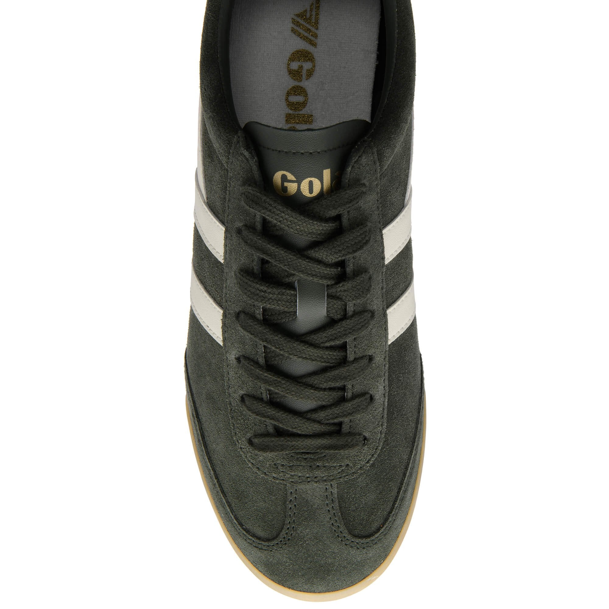 gola-apollo-herren-sneaker-dunkelkhaki-wildleder-creme image 5
