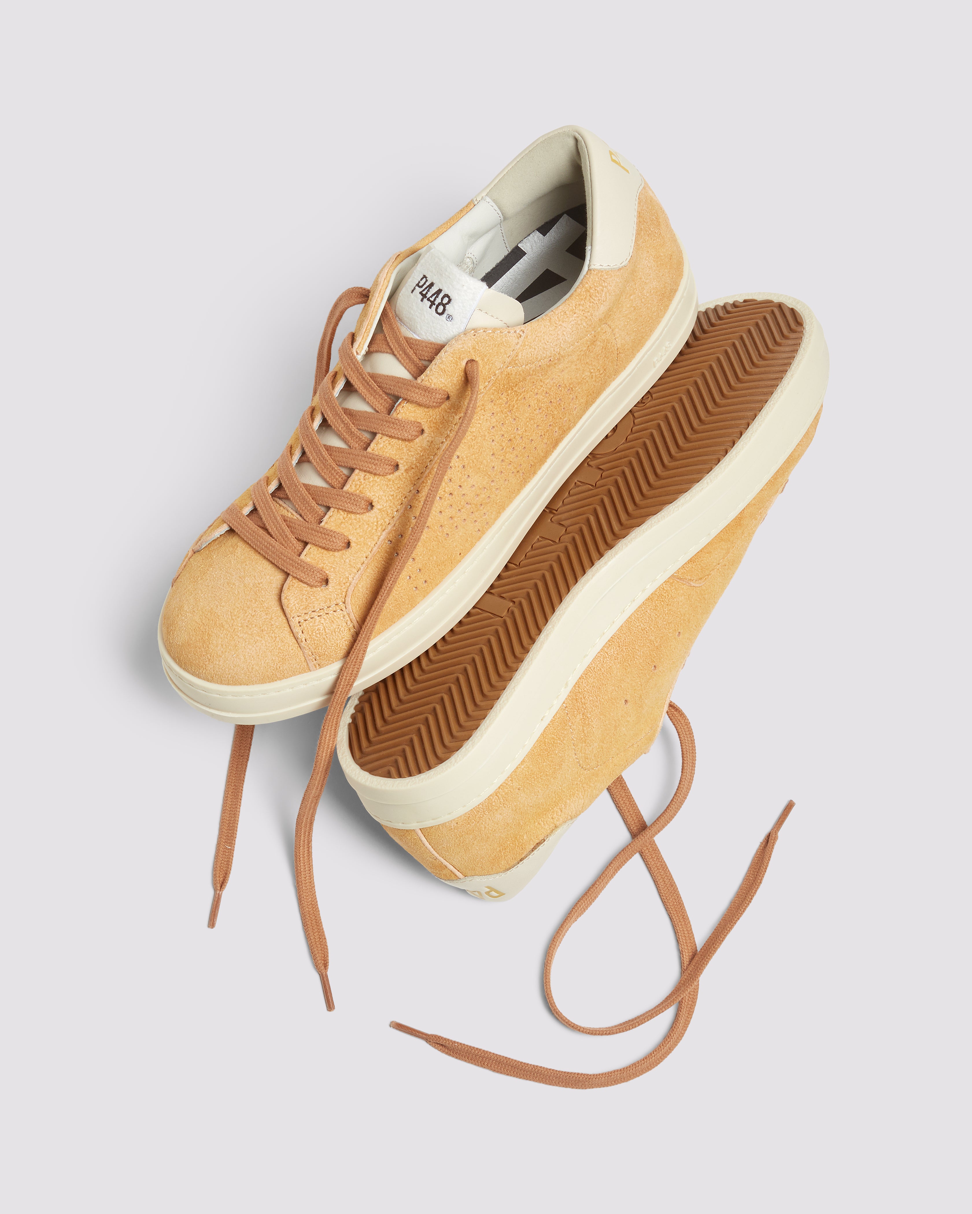 p448-john-vintage-camel-low-top-sneaker-gelb-wei image 4