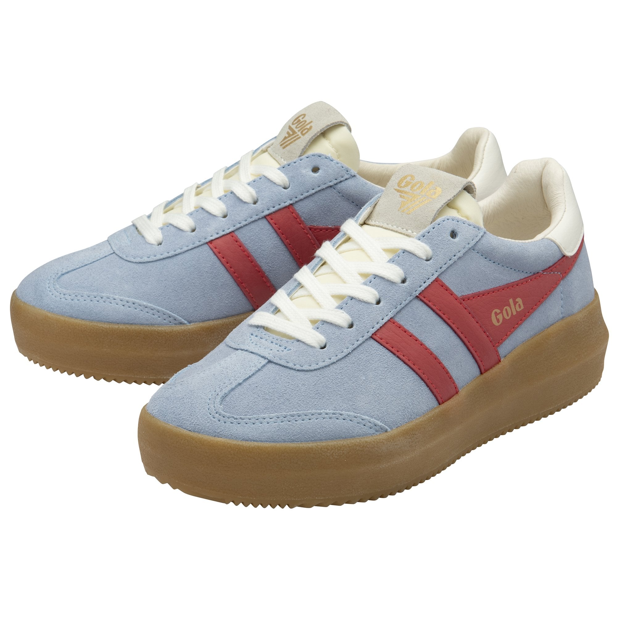 gola-athena-sneaker-f-r-damen-hellblau-koralle-off-white-plateau image 3