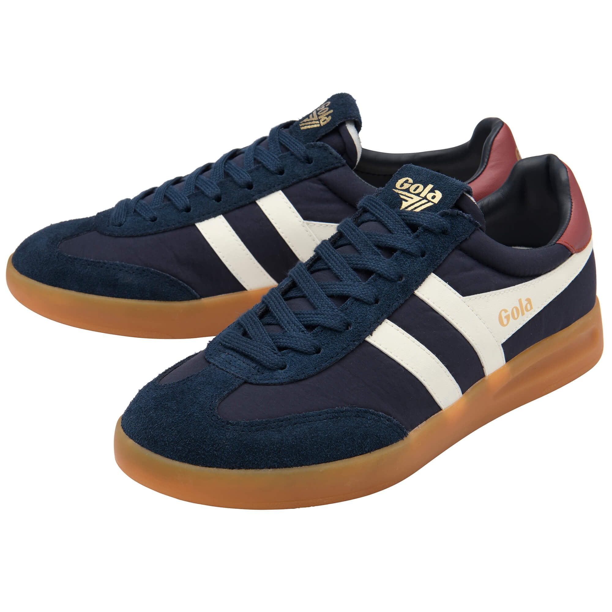gola-cyclone-nylon-sneaker-f-r-herren-marineblau-cremewei image 3