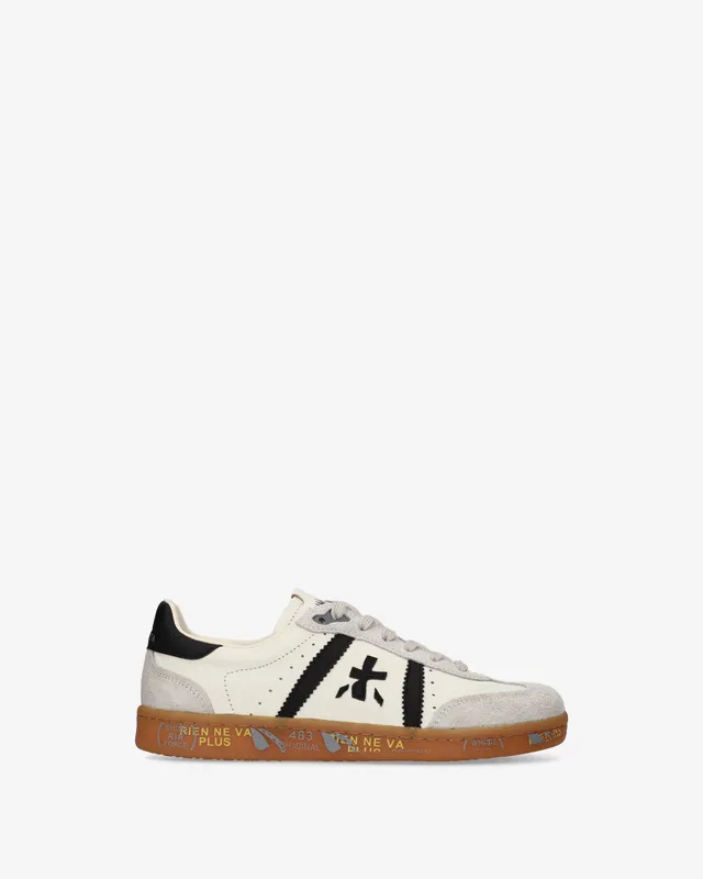 premiata-bonnie-8123-sneaker-herren-white-leder-suede image 1