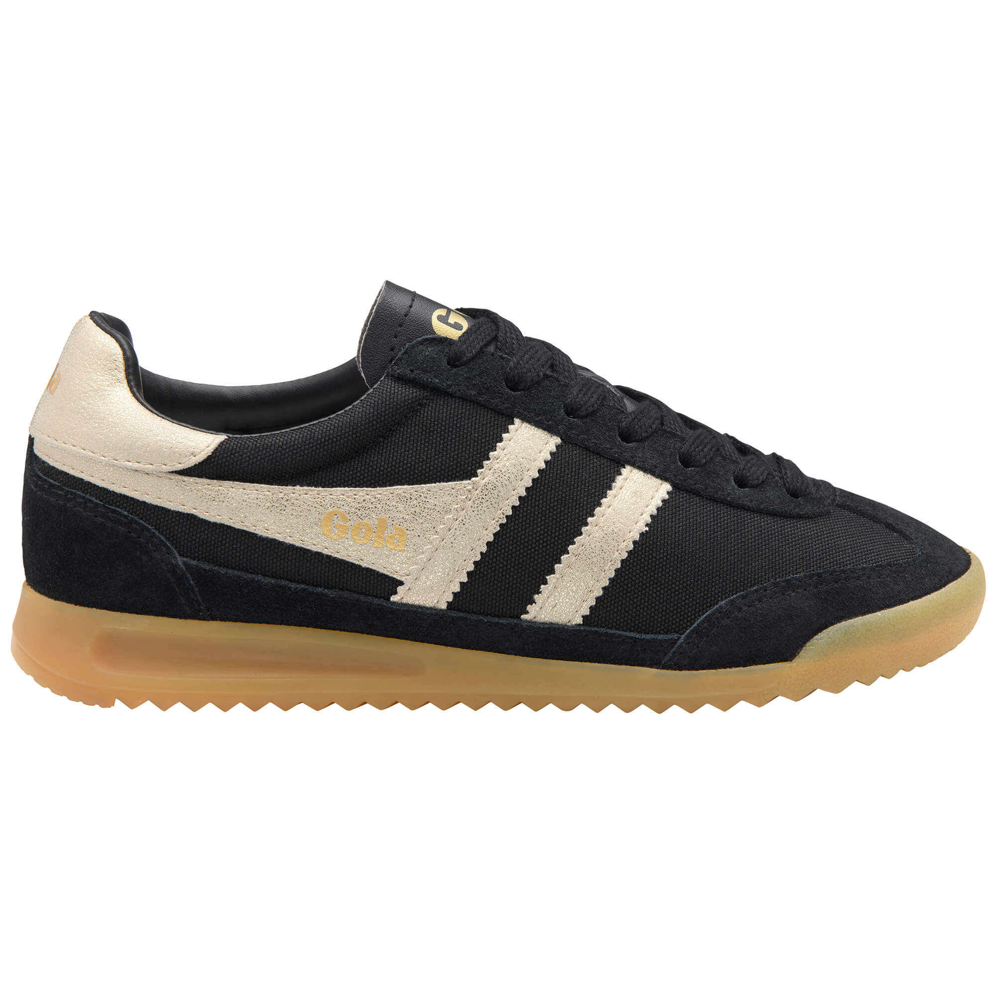 gola-tornado-sneaker-f-r-damen-schwarz-gold-retro image 1