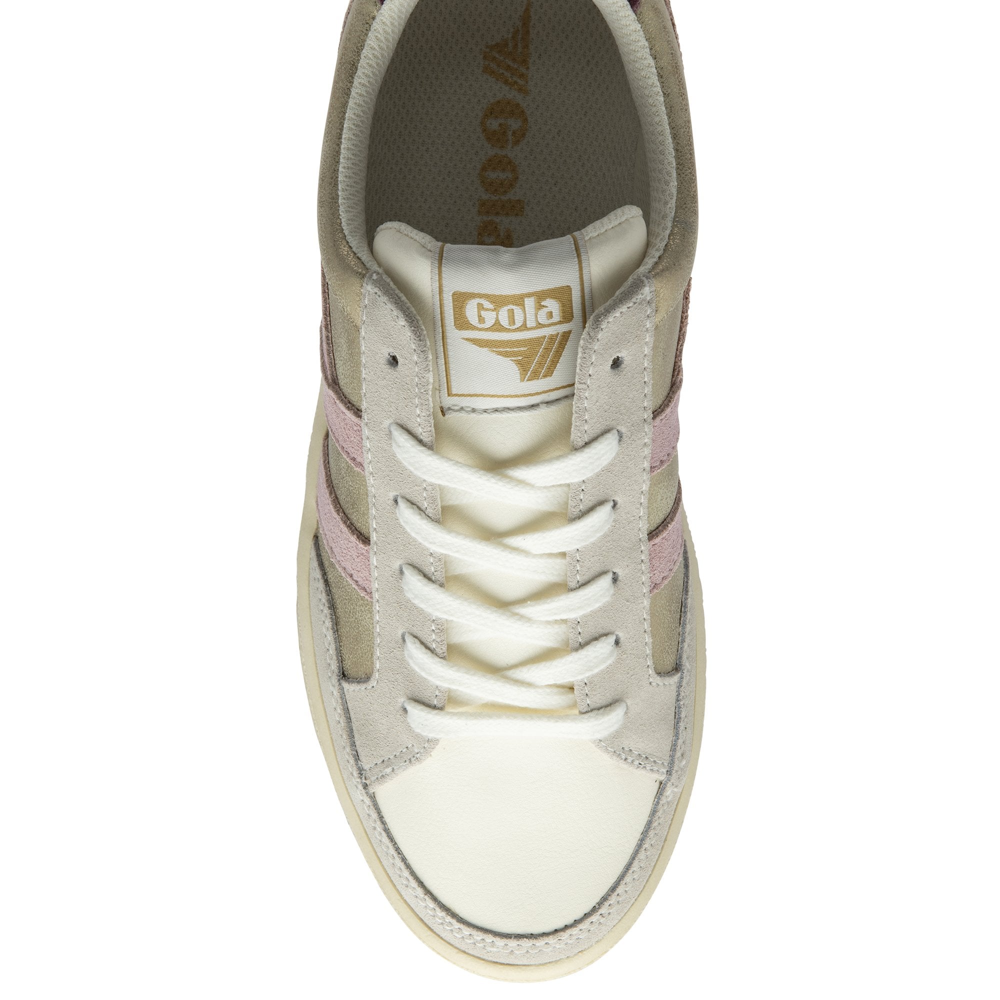 gola-superslam-blaze-sneaker-f-r-damen-heritage-court-in-creme-gold-metallic image 5