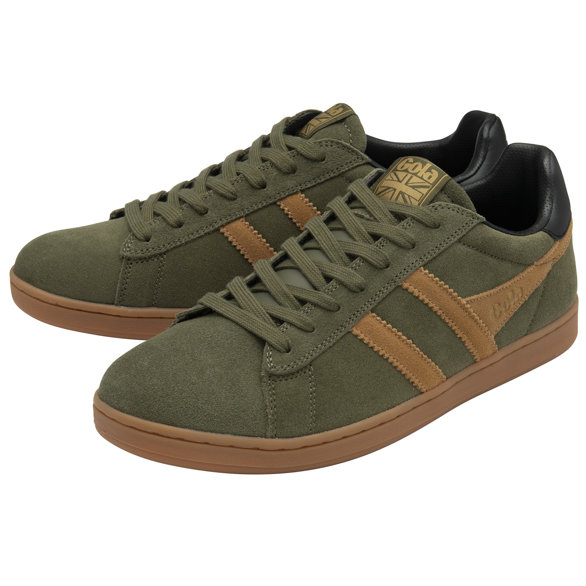 gola-equipe-ii-wildleder-sneaker-herren-khaki-tabak image 3