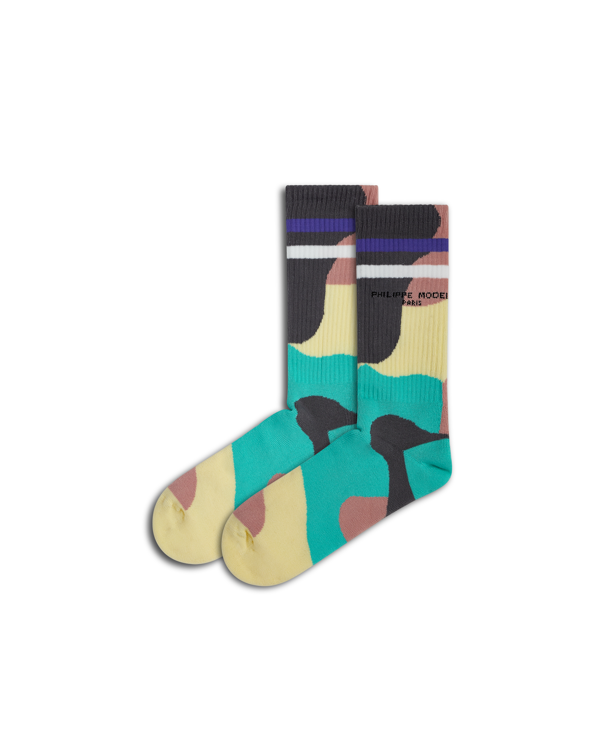 philippe-model-baumwoll-socken-beurre-rose image 1