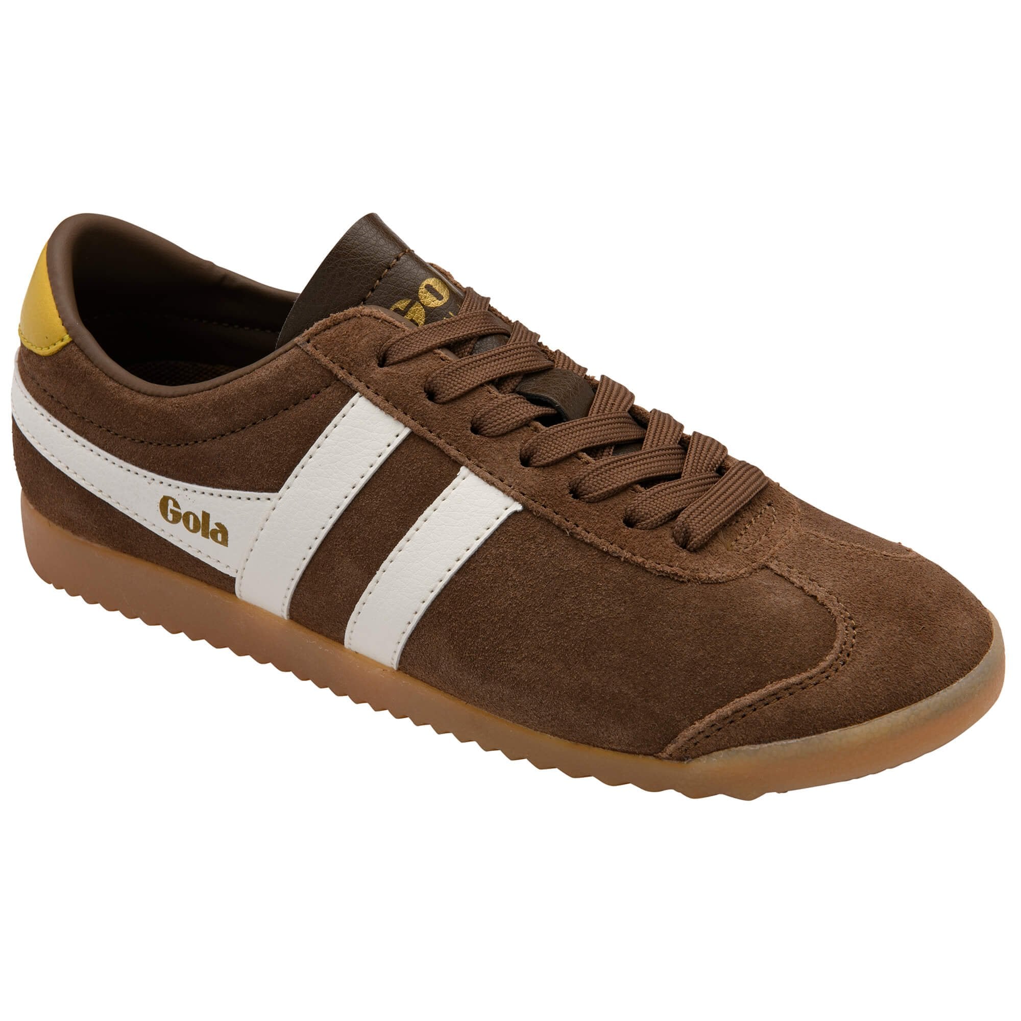gola-bullet-suede-sneaker-f-r-damen-otterbraun-cremewei image 2