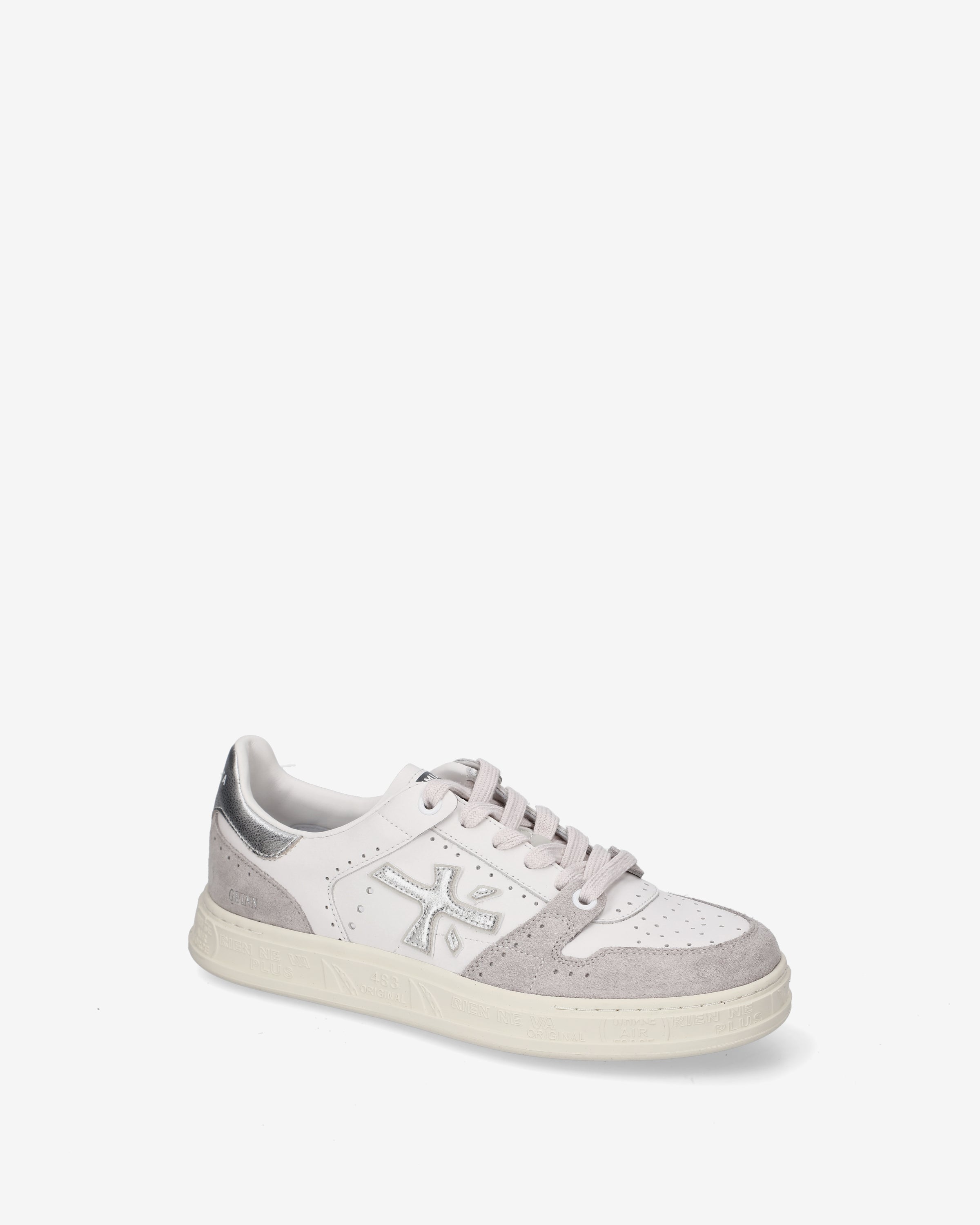 premiata-quinnd-8642-sneaker-cremeweiss-silber-damen image 4