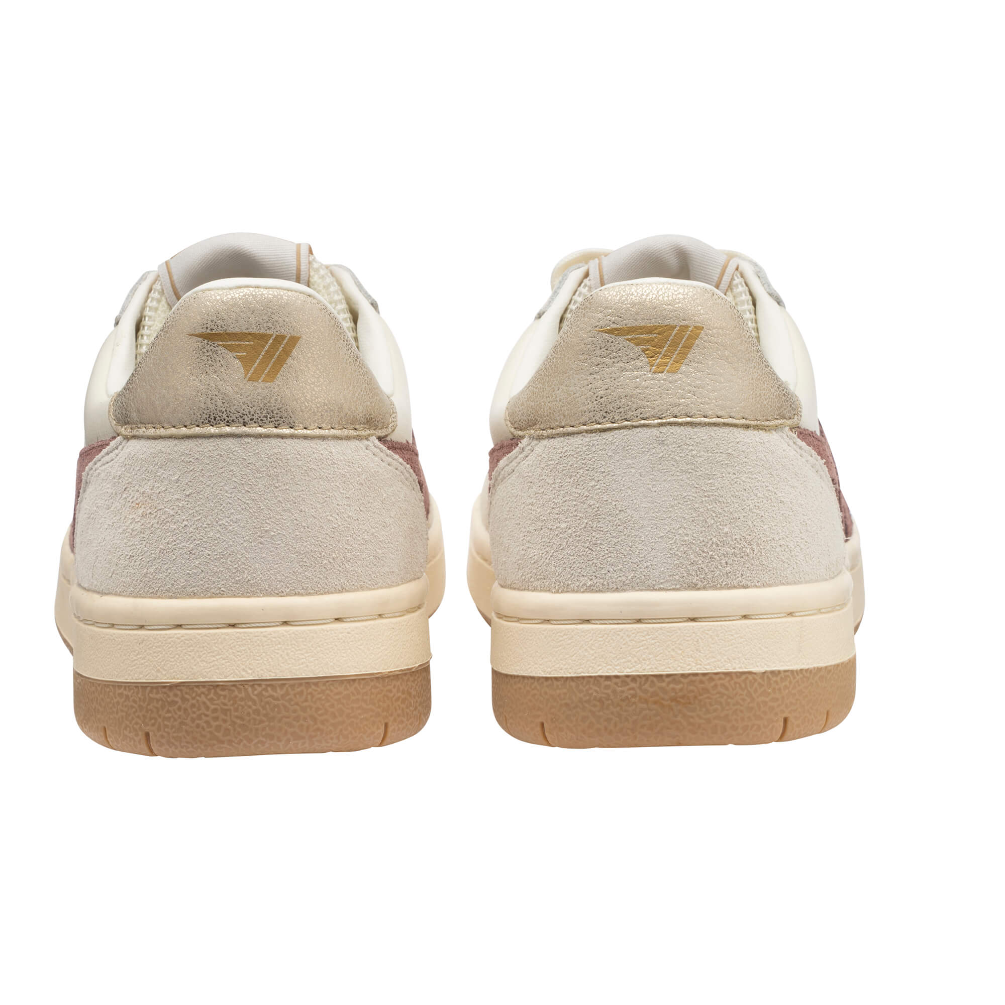 gola-hawk-sneaker-f-r-damen-off-white-braunrosa-gold image 4