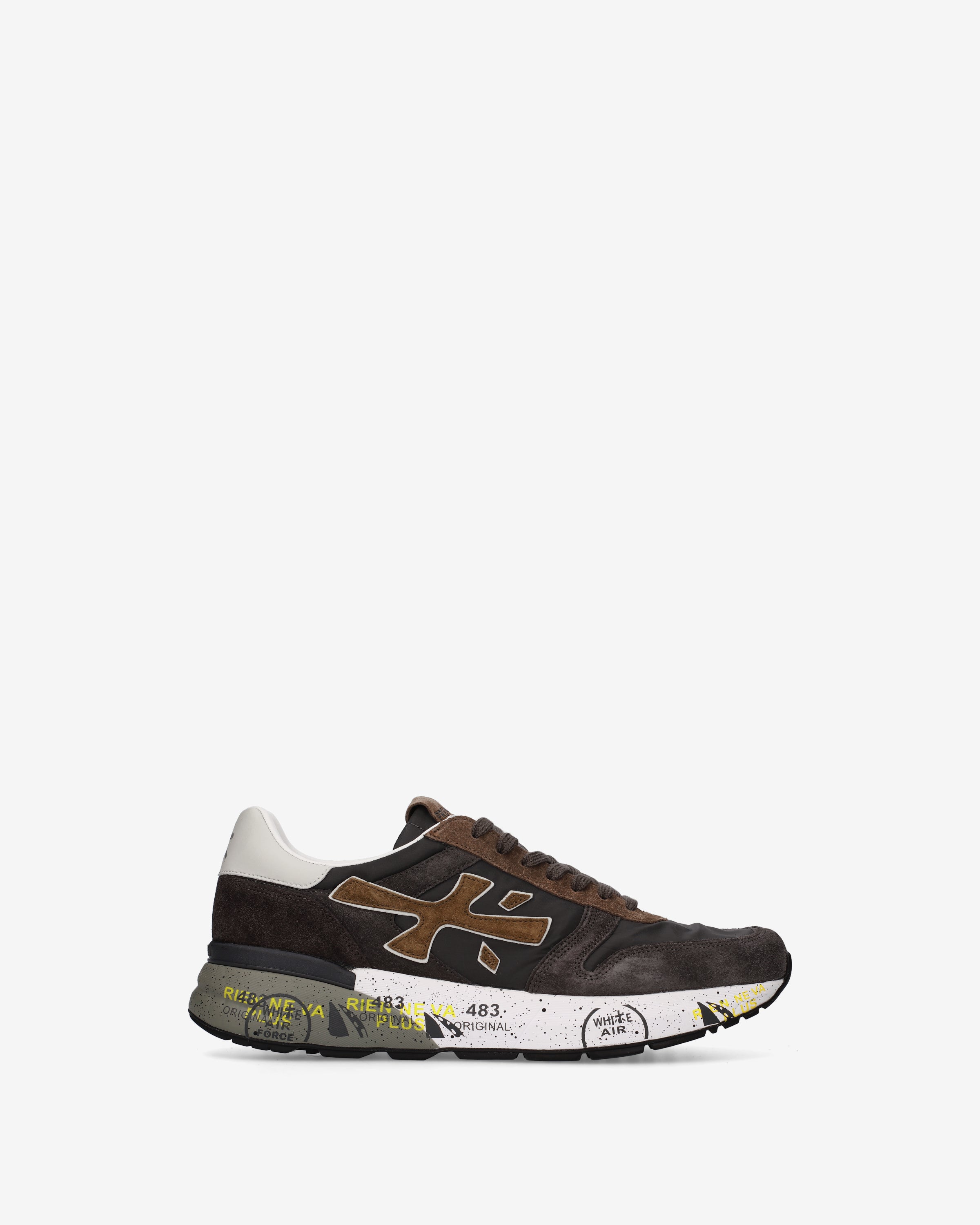 premiata-mick-8432-sneaker-herren-braun-schwarz image 1