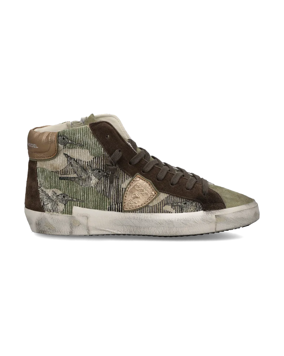 philippe-model-prsx-sneaker-damen-olivgr-n-braun image 1