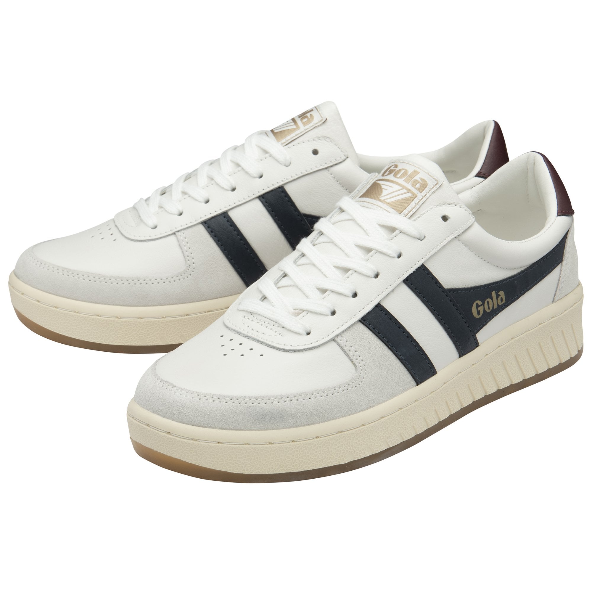 gola-grandslam-classic-herren-sneaker-wei-marine-burgunderrot-leder image 3