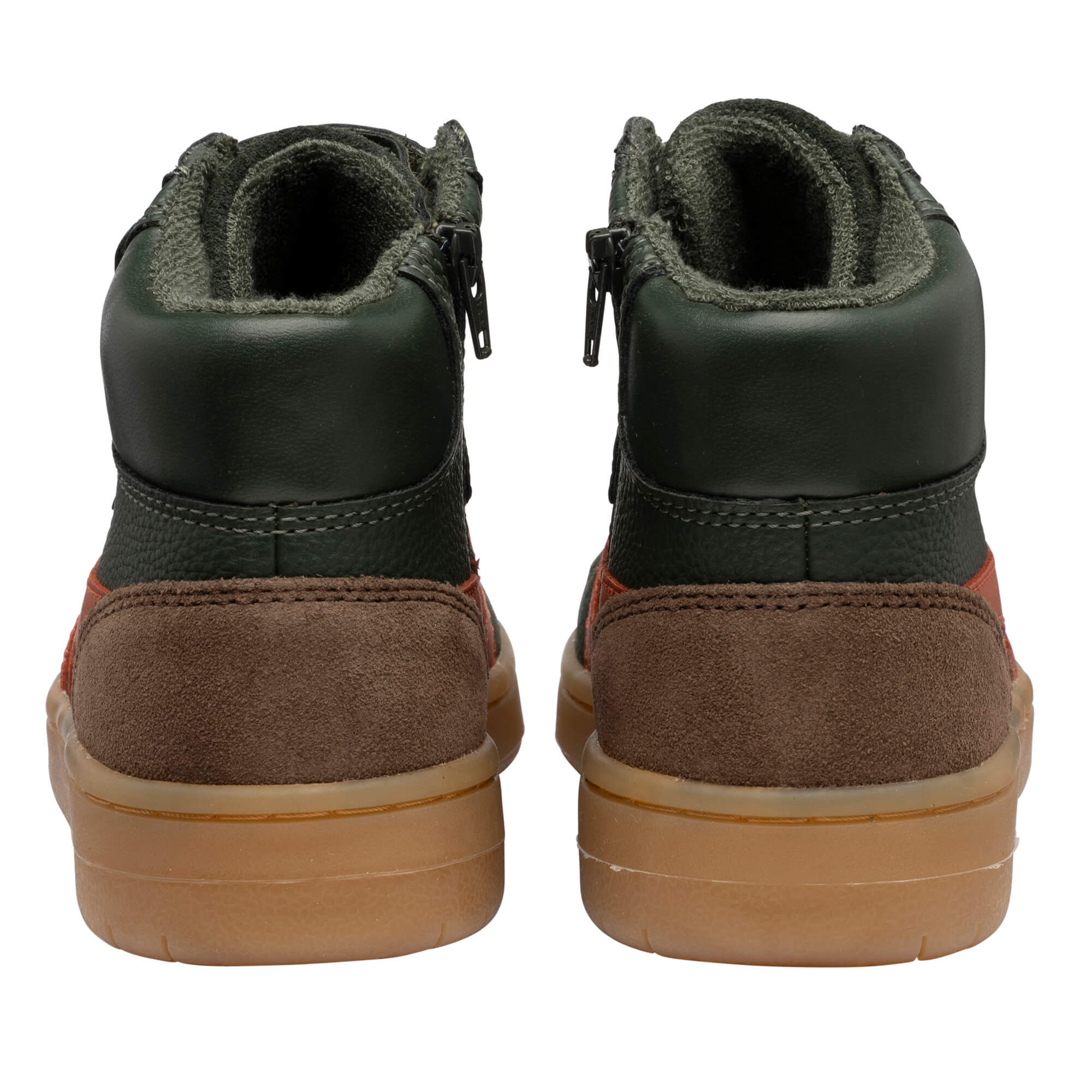 gola-talon-kinder-high-top-sneaker-dunkelkhaki-orange image 4