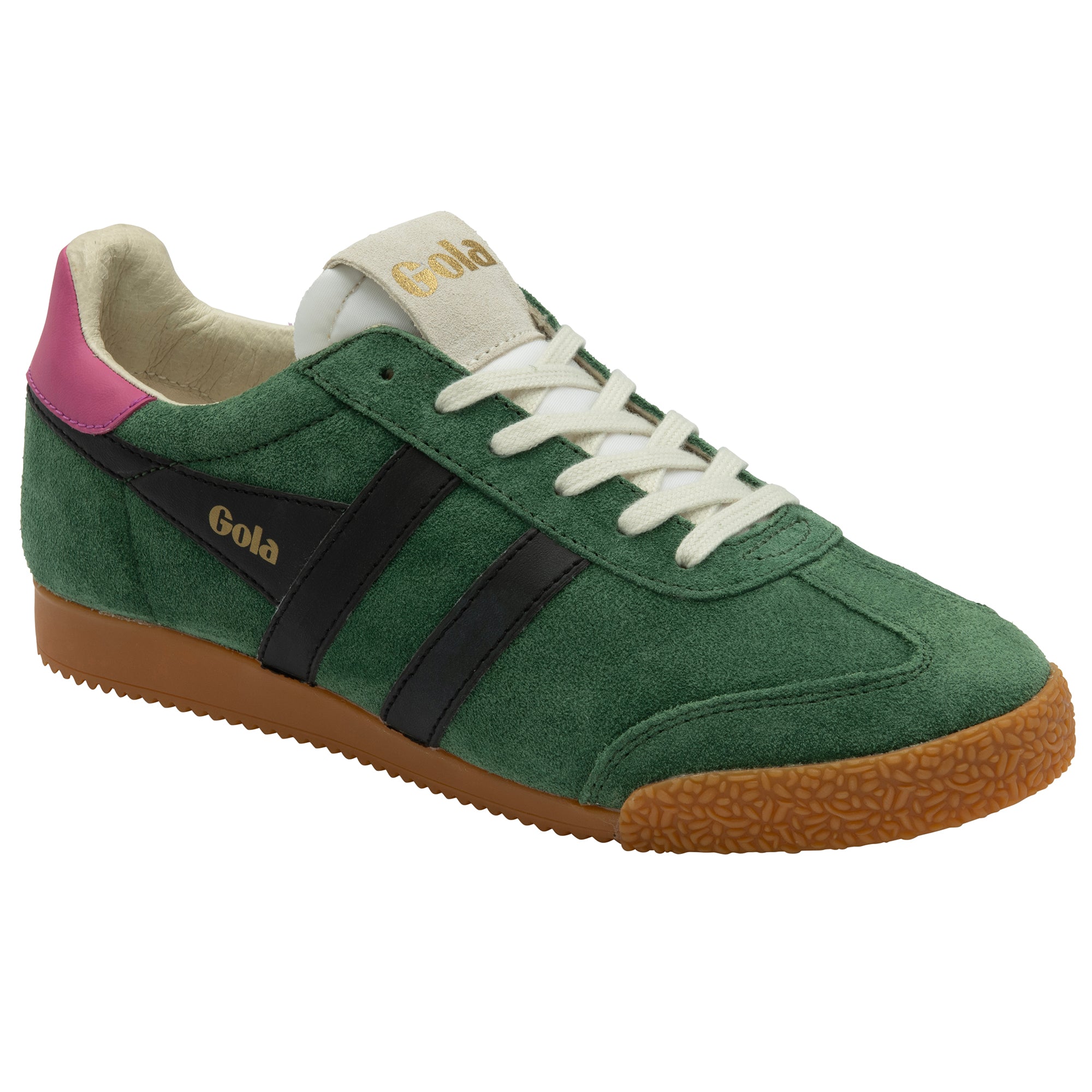 gola-elan-sneaker-f-r-damen-evergreen-schwarz-fuchsia image 2