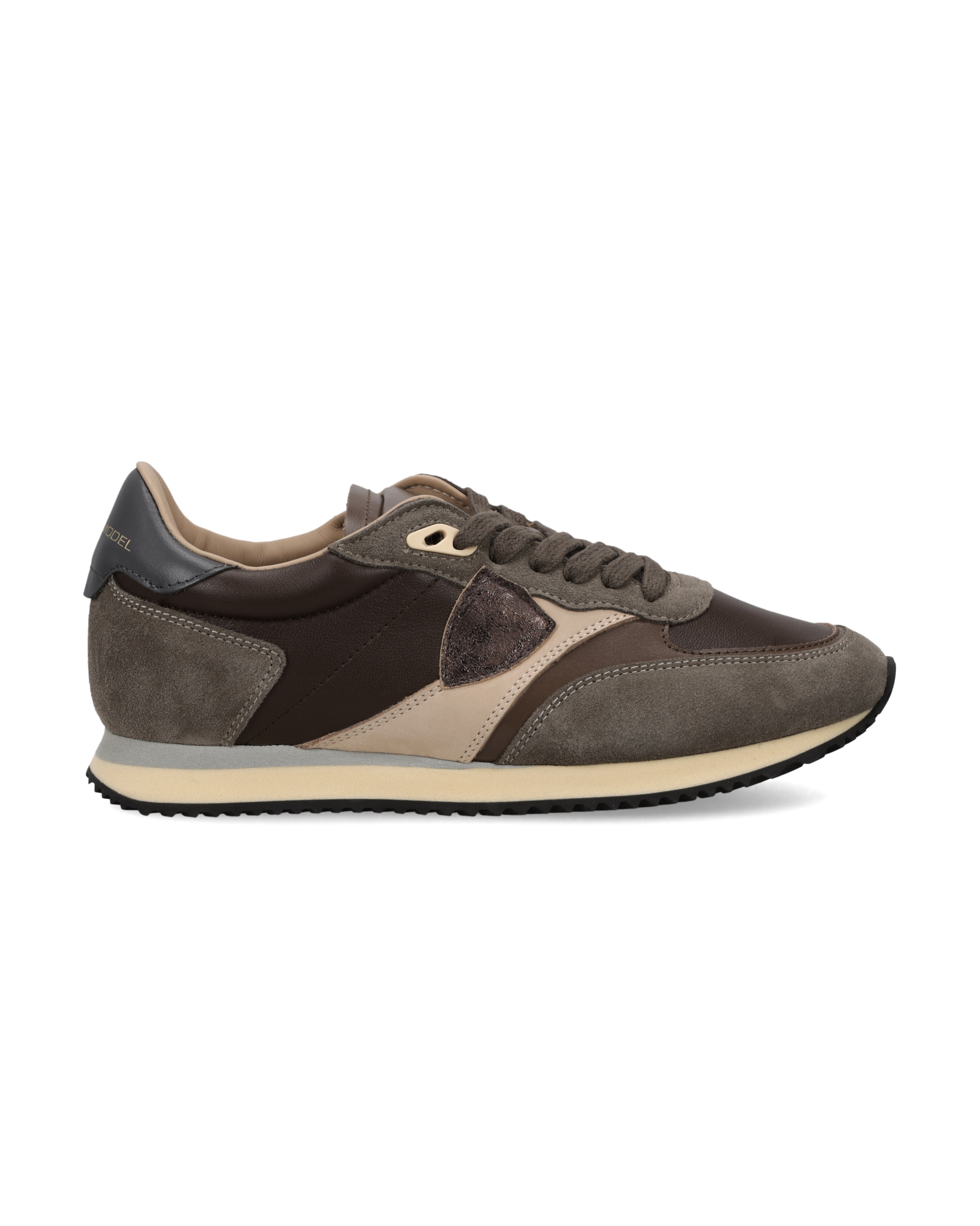 philippe-model-blville-damen-sneaker-braun-bronze-schwarz image 1