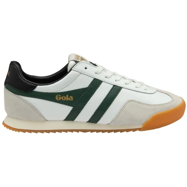 gola-europa-herren-ledersneaker-wei-tannengr-n-schwarz image 1